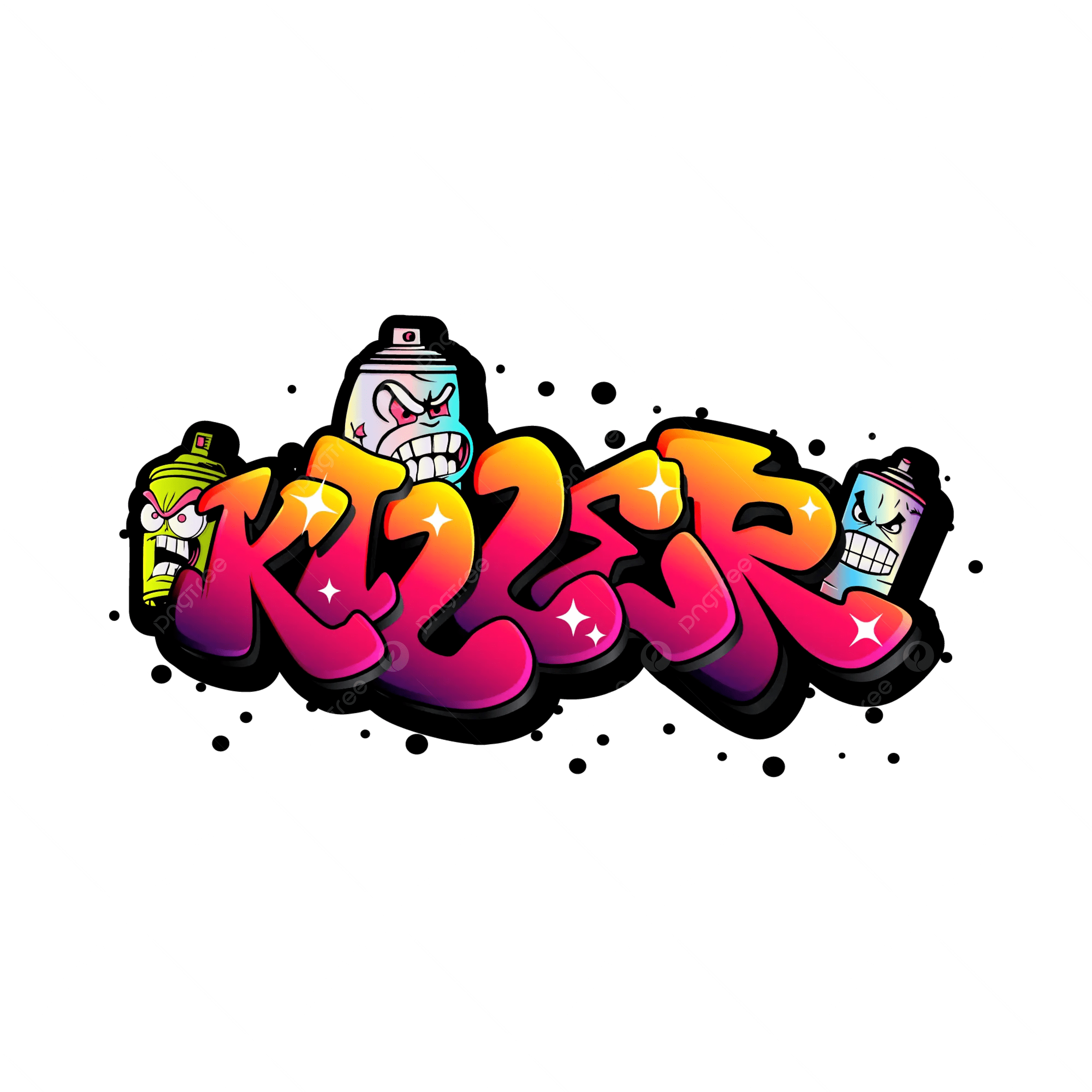 2500x2500 Killer Graffiti Typography Art Vector, Killer, Graffiti, Typography Art PNG and Vector with Transparent Background for Free Download