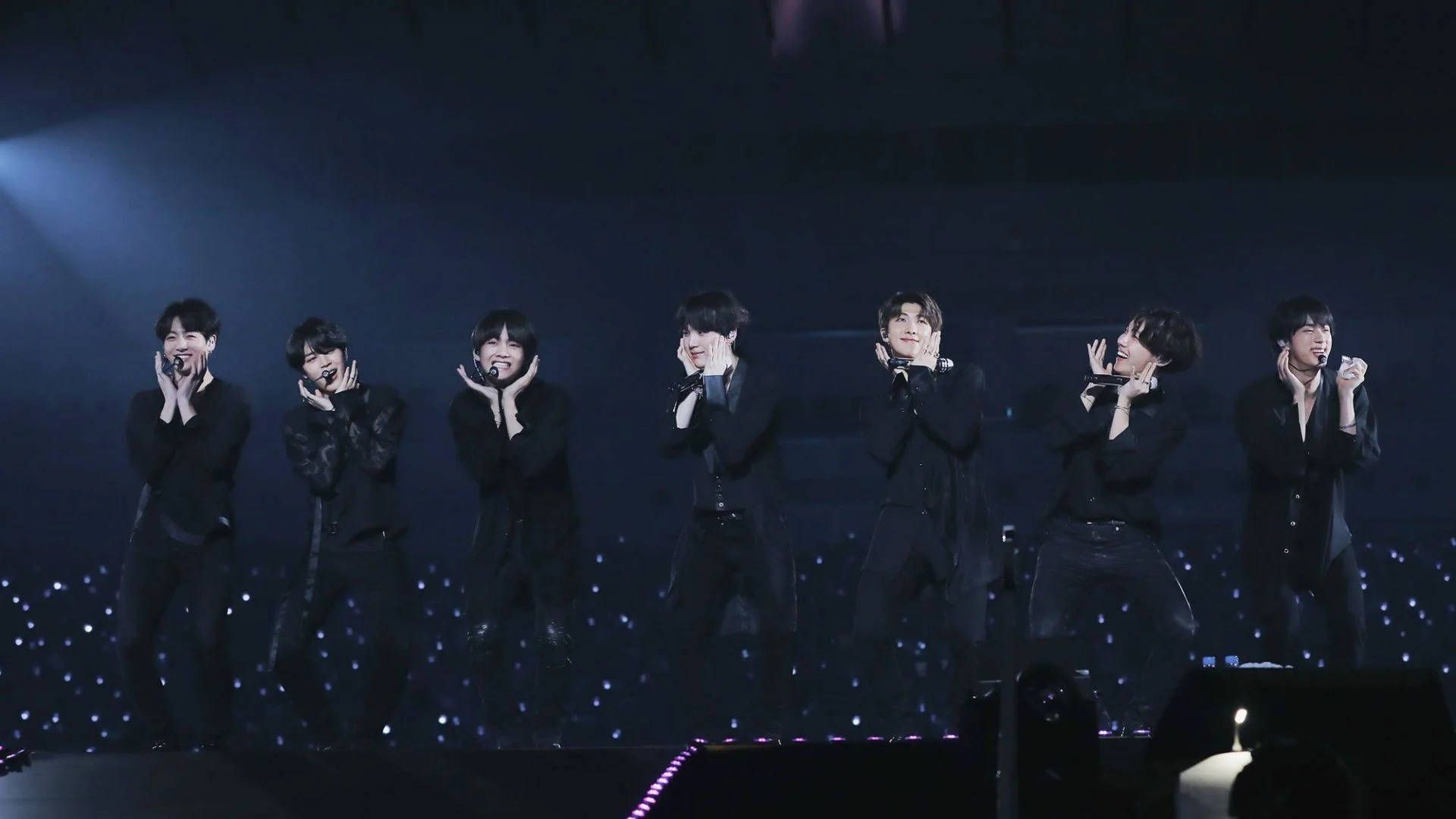 1920x1080 Download BTS Concert Black Aesthetic Wallpaper