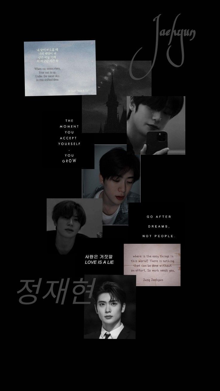 736x1309 JAEHYUN Black Dark Aesthetic Wallpaper
