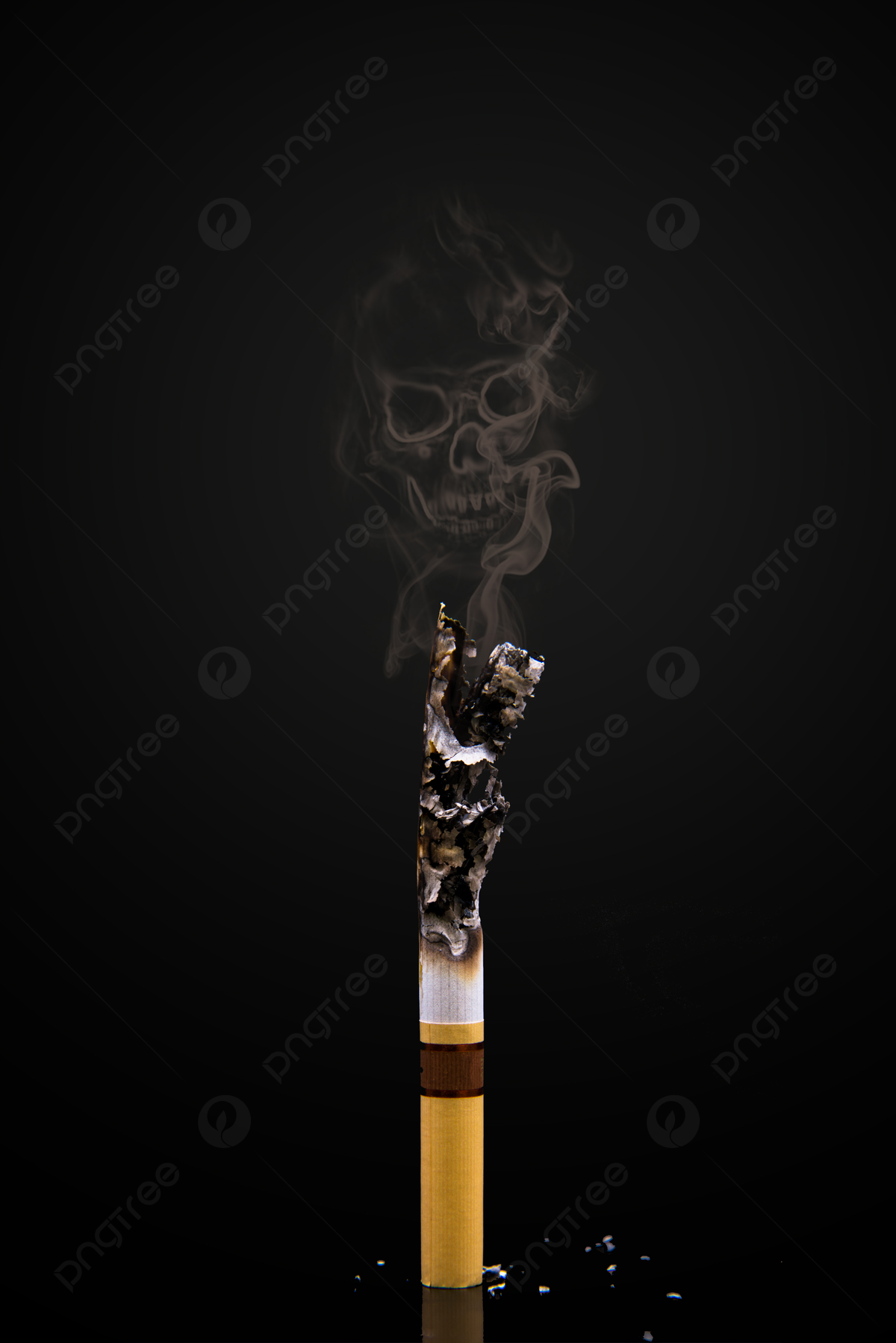 1200x1799 Burning Smoke On World No Tobacco Day Background Wallpaper Image For Free Download