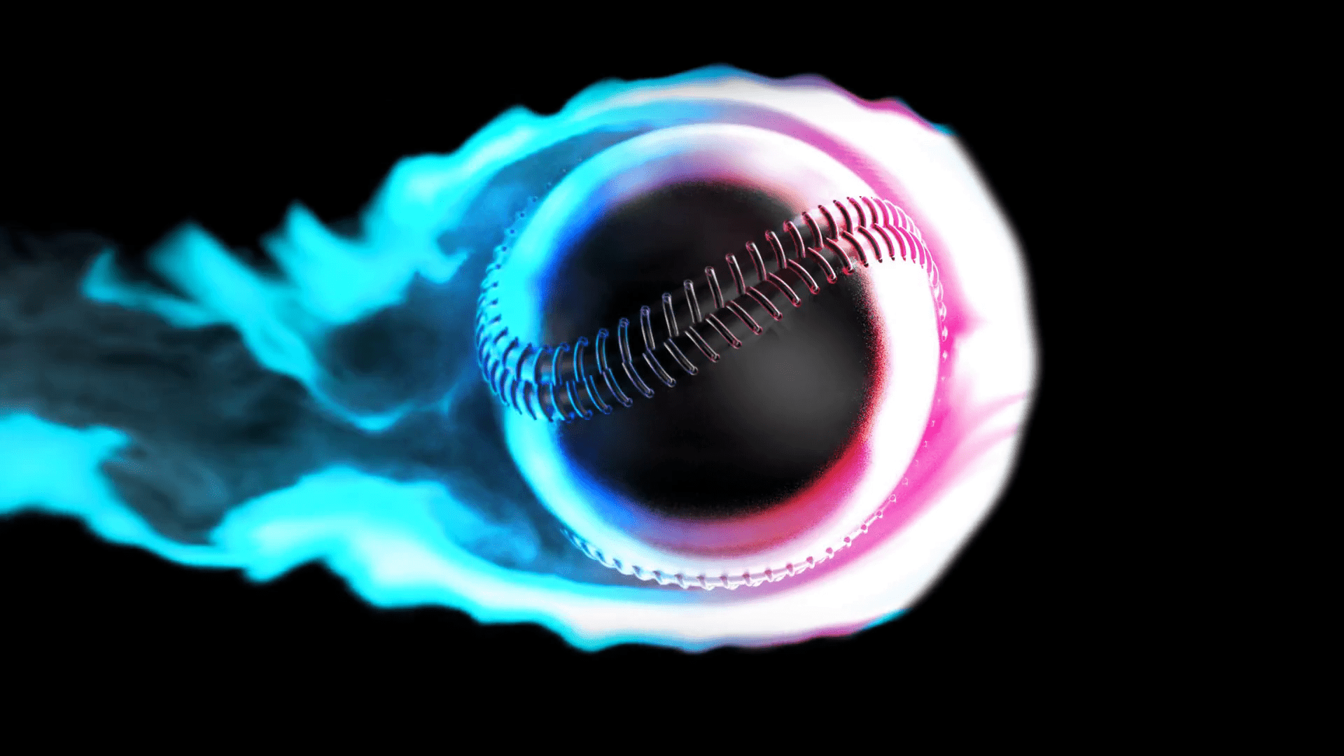 1920x1080 Fire Baseball Wallpaper