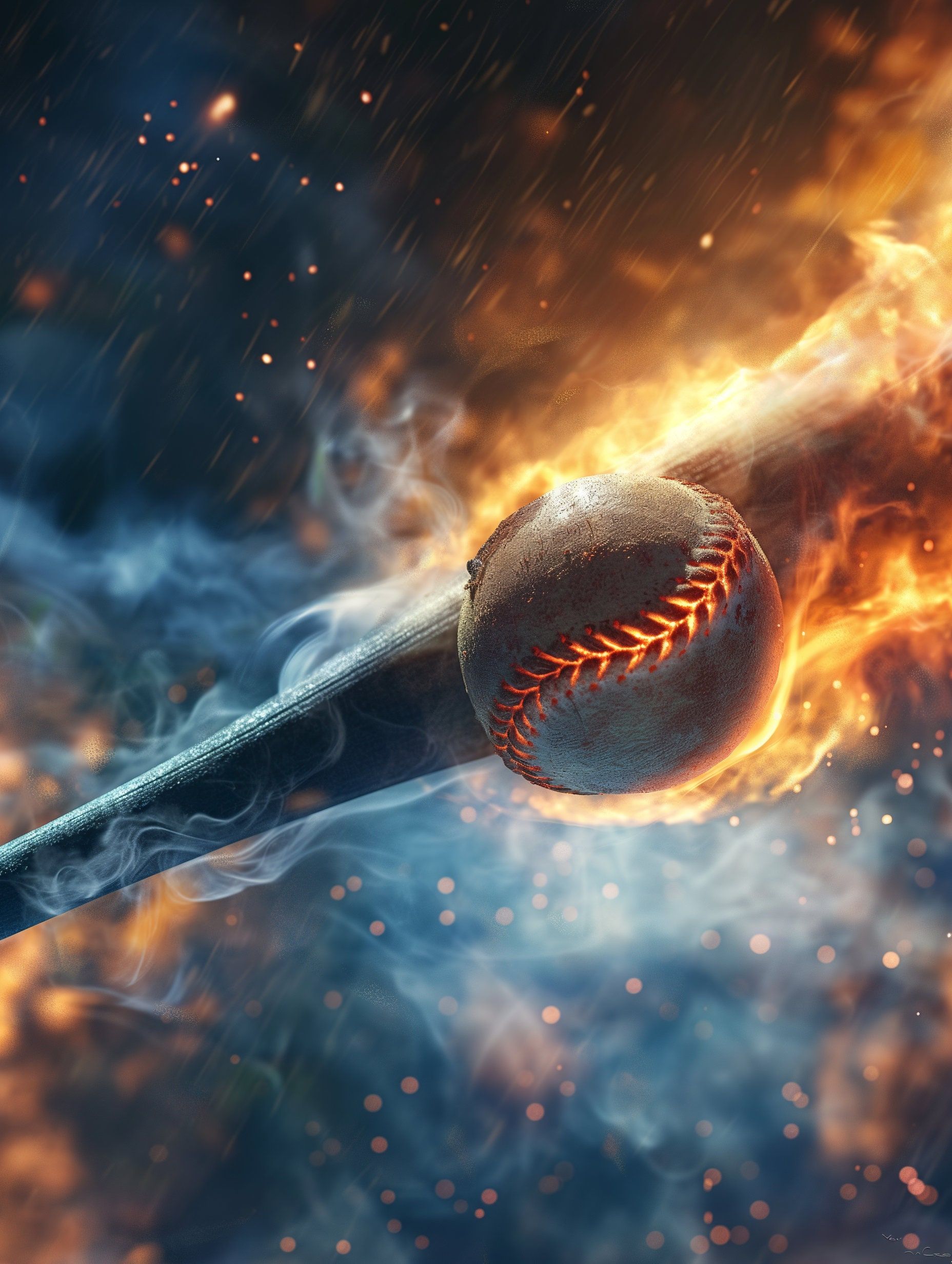 1856x2464 Vivid Fire Baseball Photo Background: Sports Digital Backdrops (100 Image)