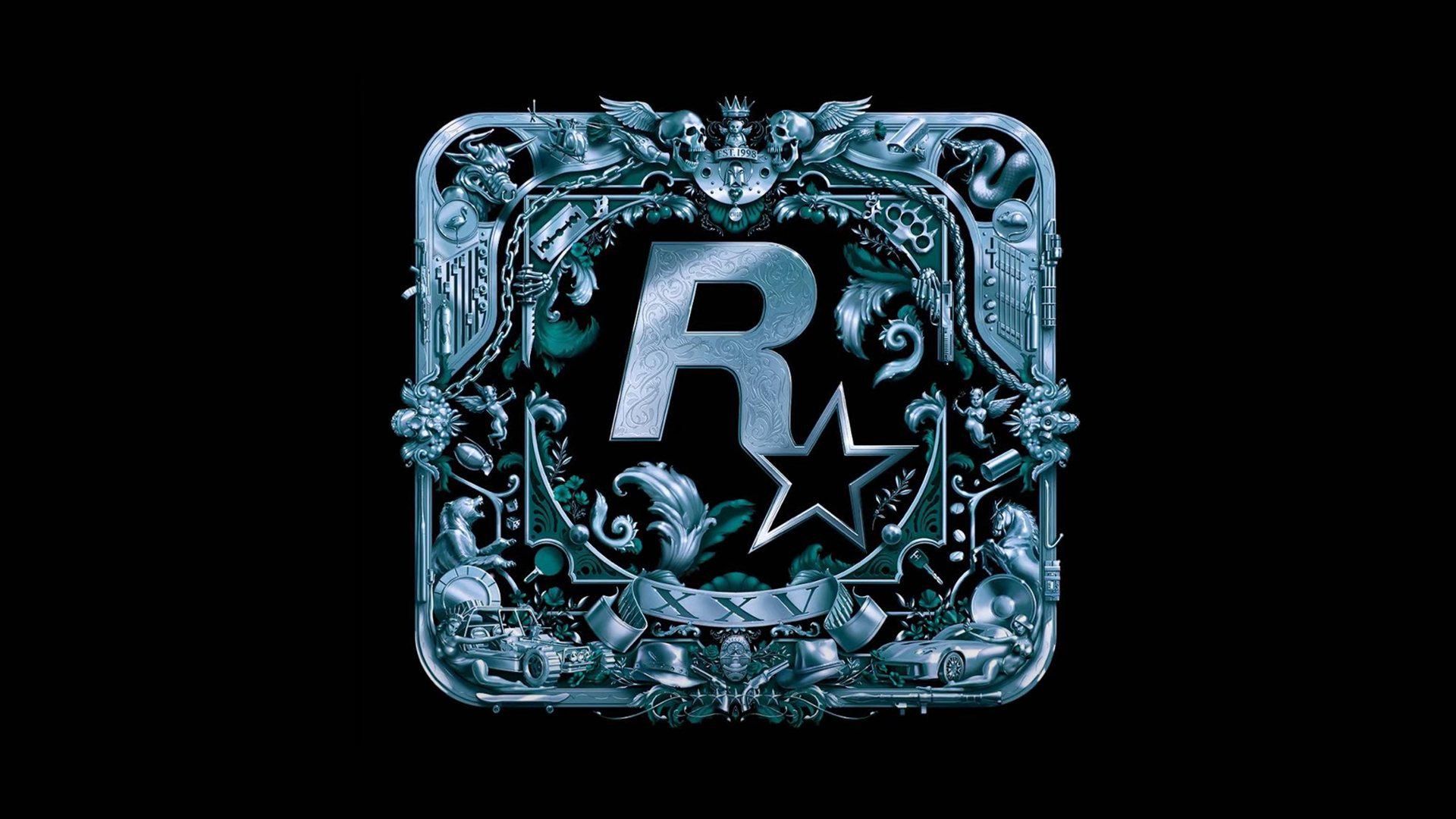 1920x1080 This Logo is sooo damn detailed, they made it for the Rockstar's 25th anniversary
