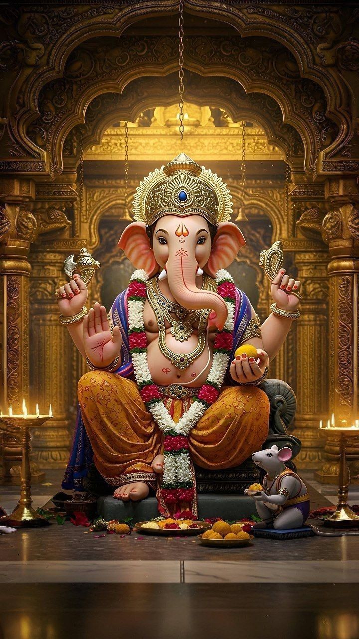 720x1280 Ganesha artwork. Ganesh ji image, Ganesha art illustration, Ganesh ji wallpaper
