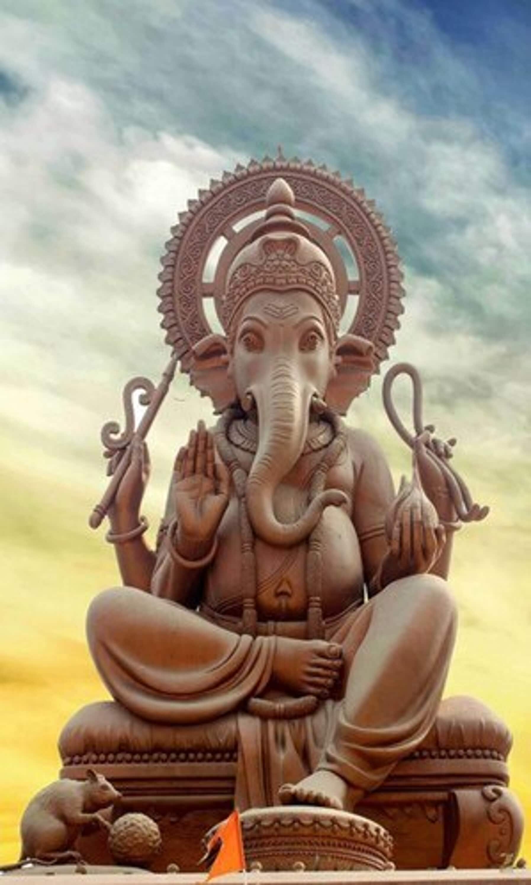 1794x2988 3D Customized Printed Lord Ganesha Wallpaper in Jalandhar at ₹ 25 / Sq.ft