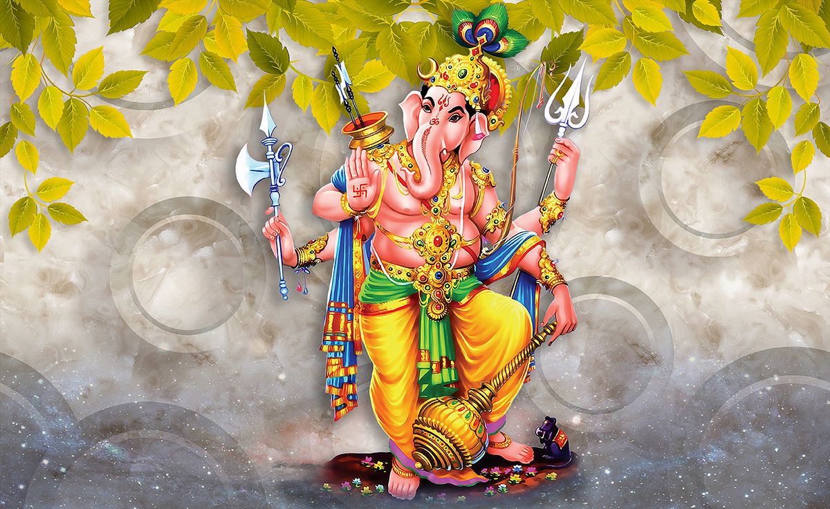 1200x737 Ganesha Wallpaper for Wall, Divine Ganesha