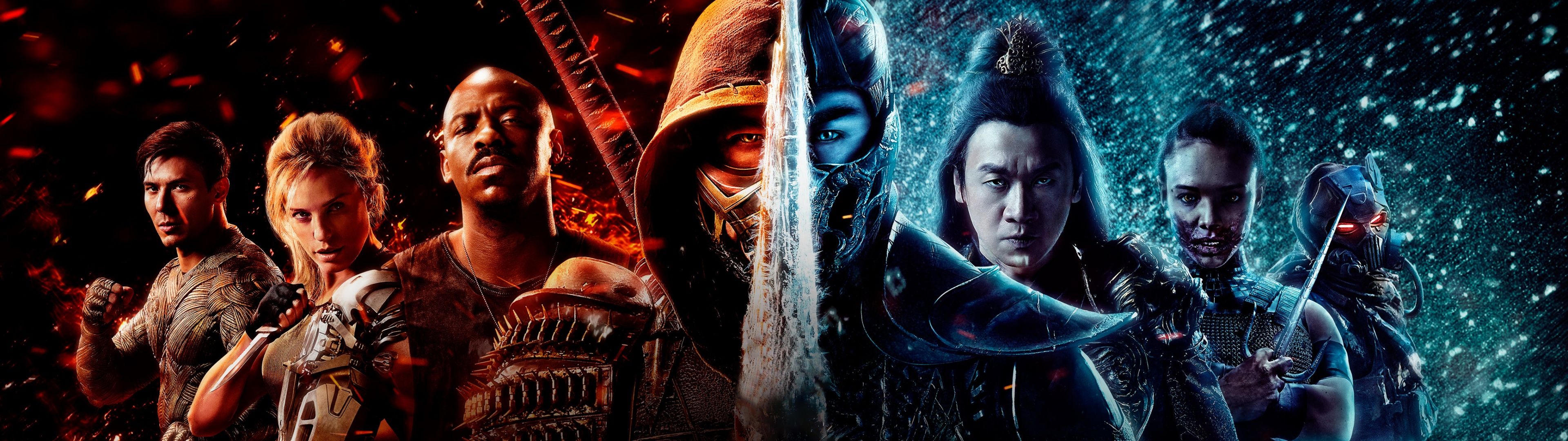 3840x1080 Mortal Kombat Wallpaper 4K, Ultrawide, 2021 Movies, Poster