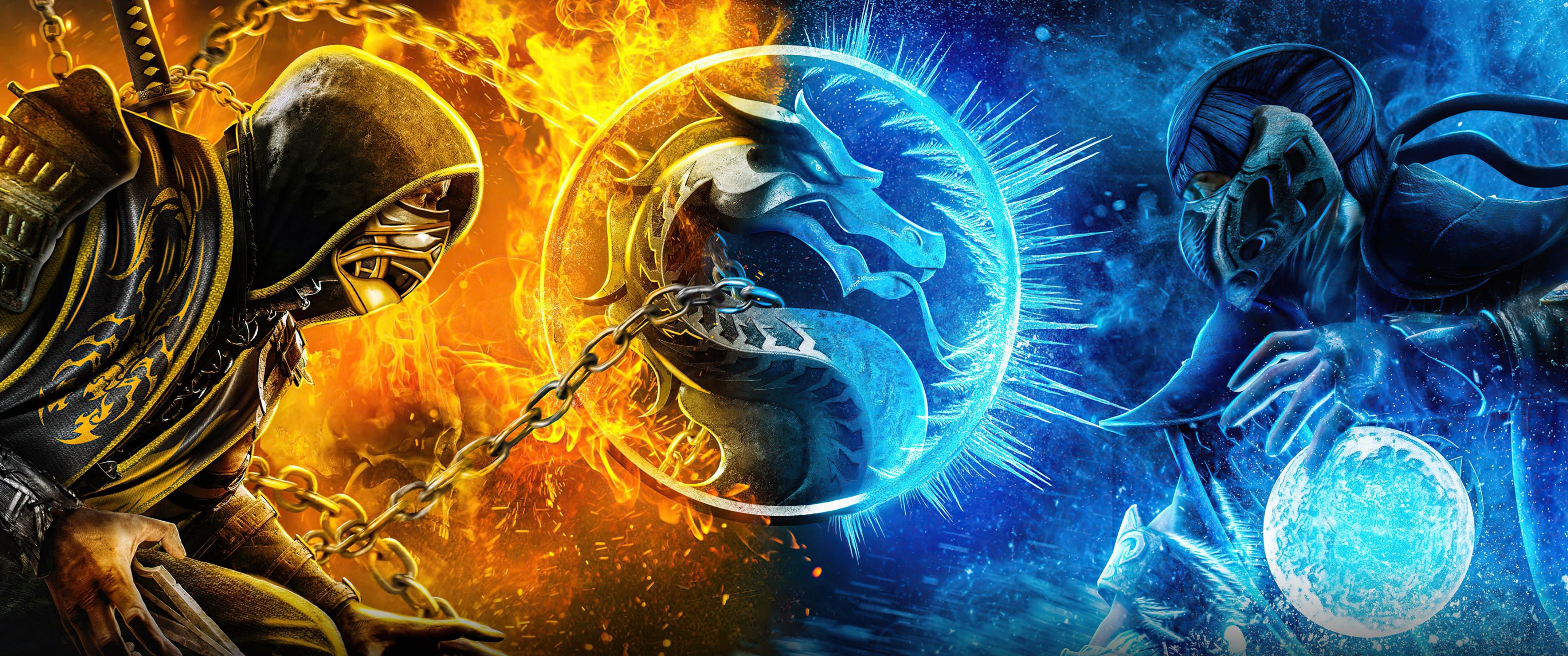 3440x1440 Mortal Kombat Wallpaper 4K, Movie poster, 2021 Movies