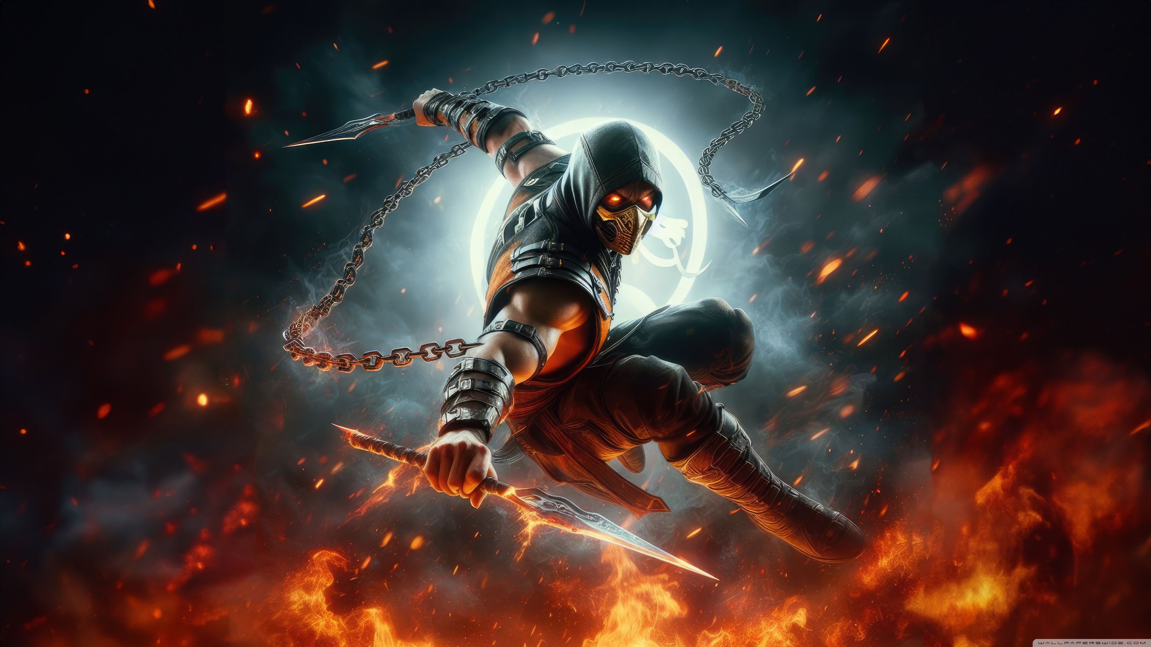 3840x2160 Scorpion, Mortal Kombat Video Game 4K UHD Wallpaper for UltraHD Desktop and TV : Widescreen and UltraWide Display : Dual Monitor : Smartphone and Tablet Devices