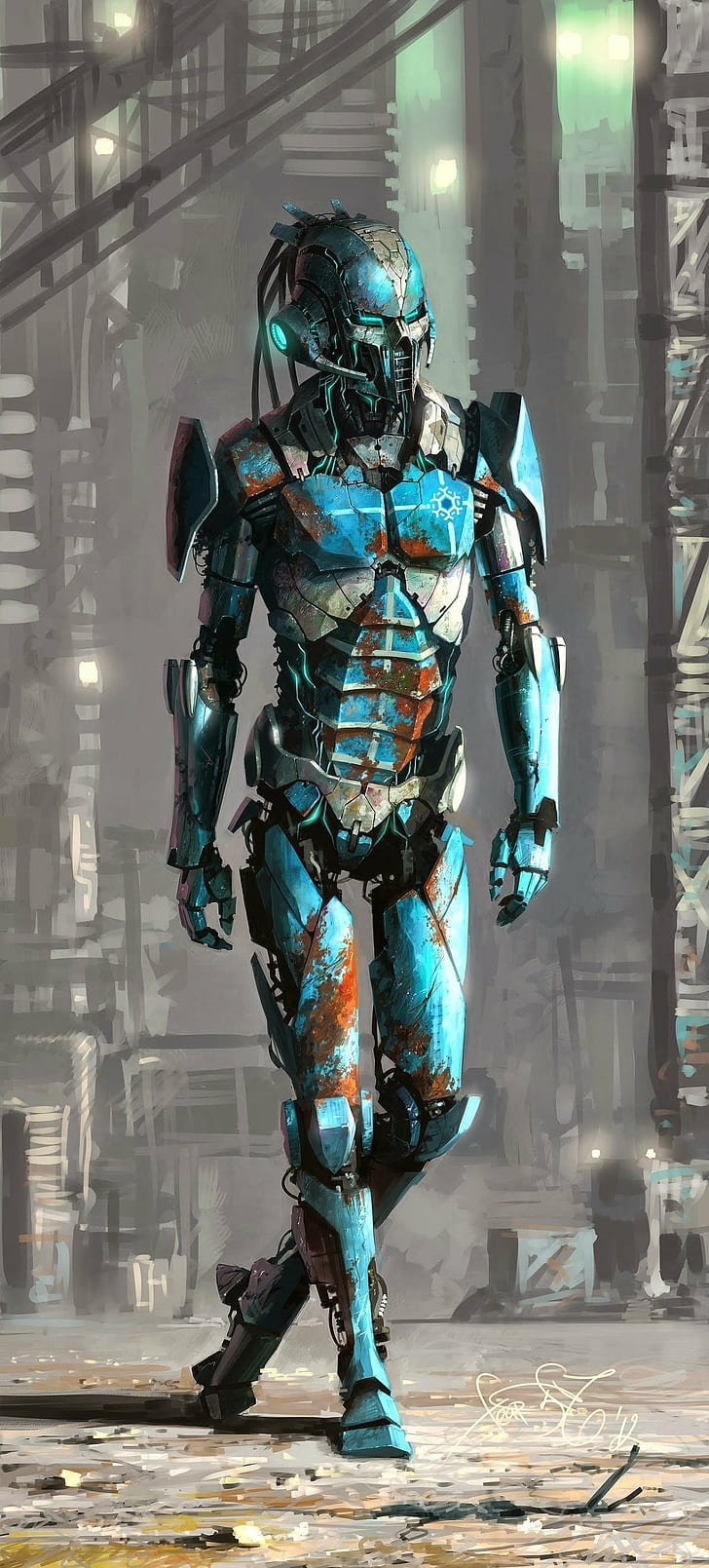 728x1609 HD wallpaper: Cyber Sub, Mortal Kombat X, Zero