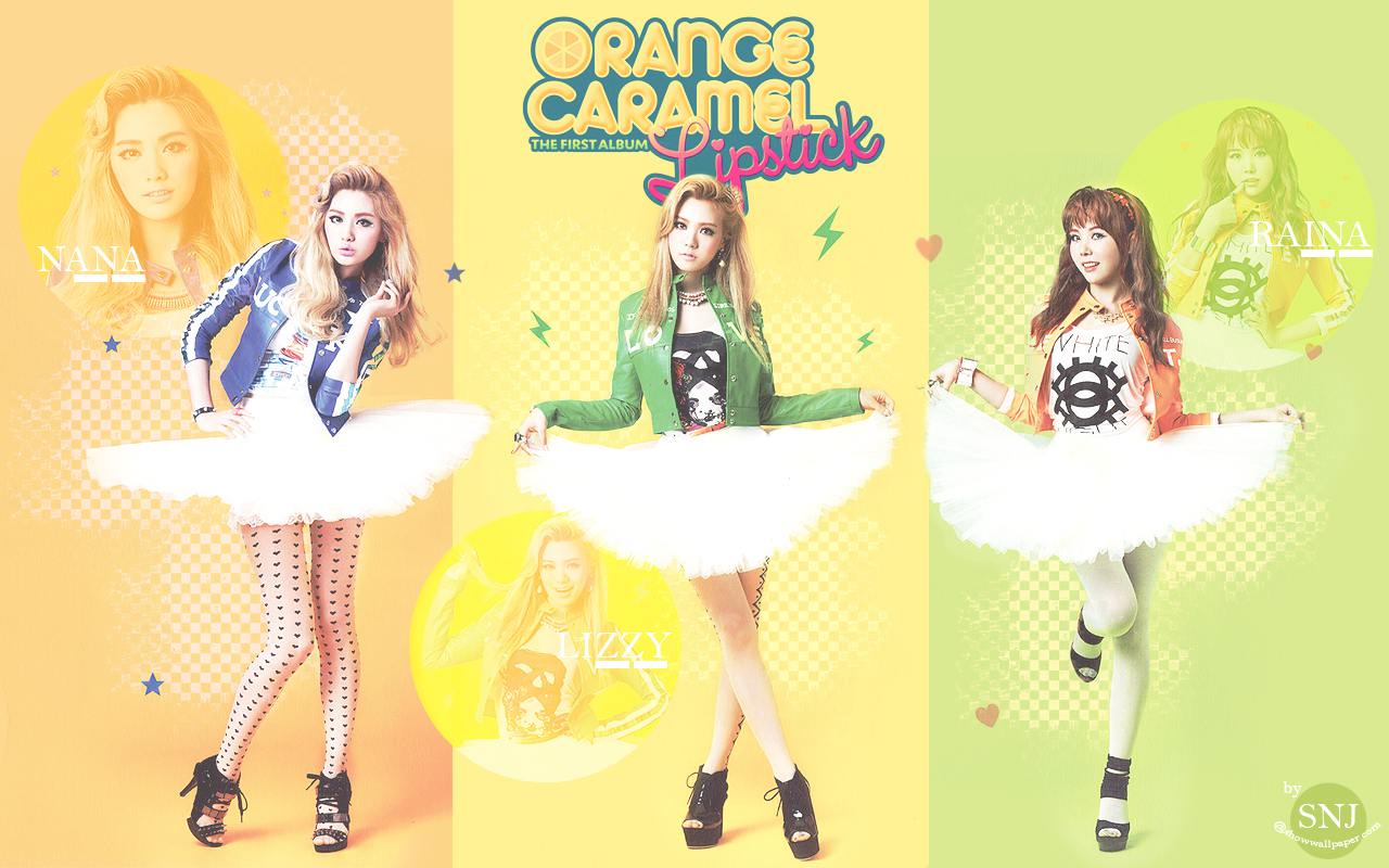 1280x800 Orange Caramel - Lipstick Wallpaper