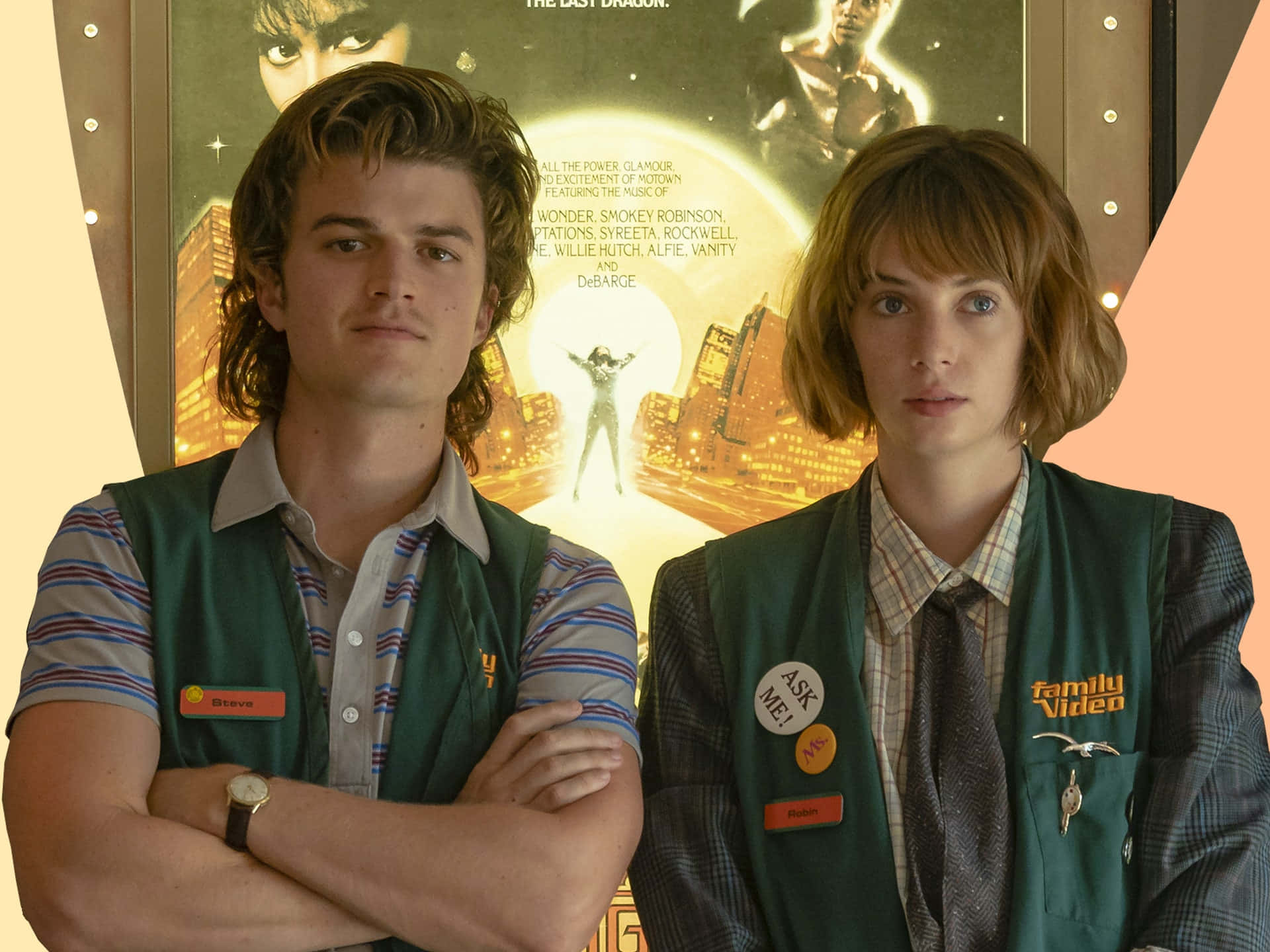 1920x1440 Download Steveand Robin Stranger Things Workplace Wallpaper