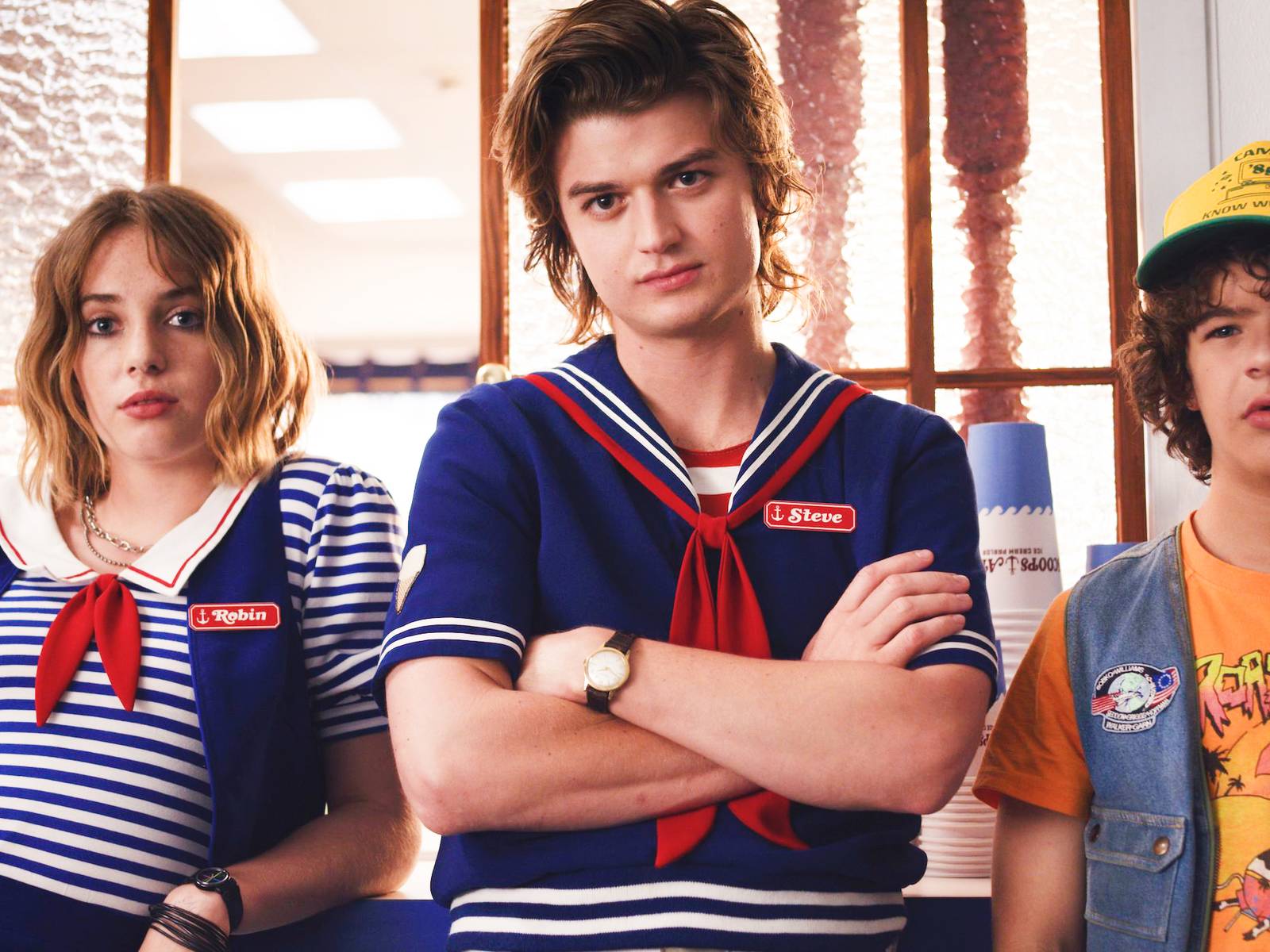 1600x1200 New Stranger Things Season 4 Set Photo Reunite Steve, Dustin, Robin