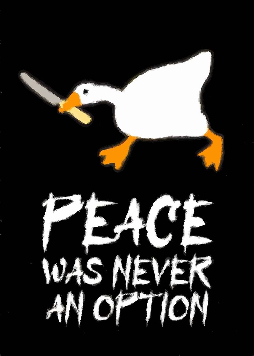 857x1200 Goose Peace Never Option