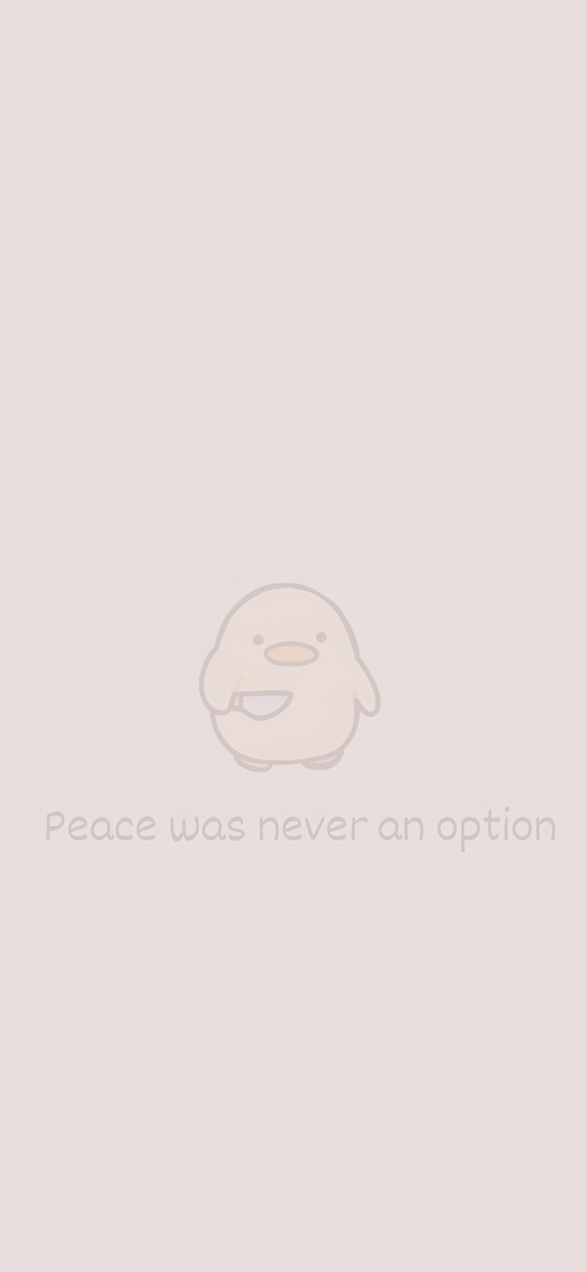 2000x4329 Peace Was Never an Option Cute Duck Wallpaper
