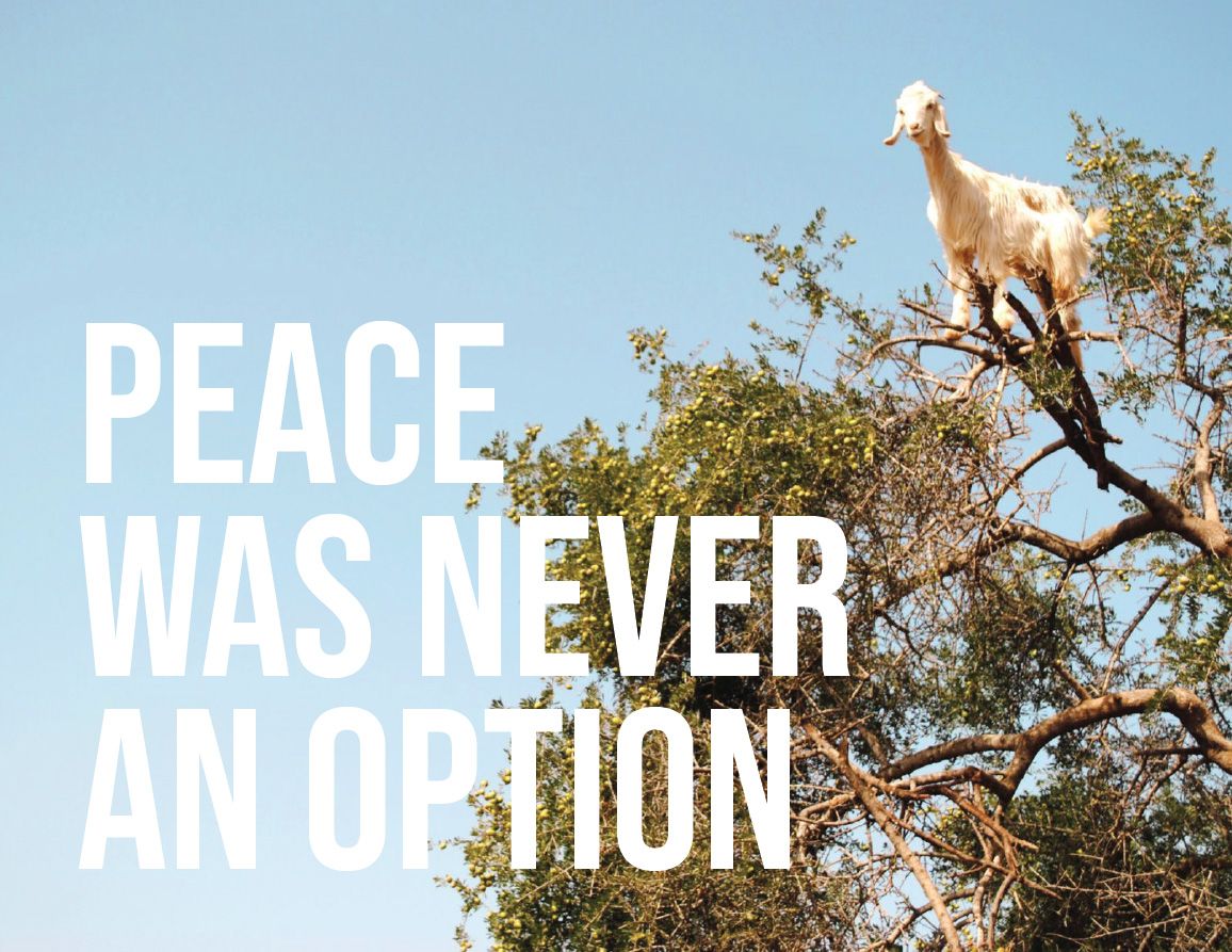 1156x893 Peace Was Never an Option by Lampblack & Brimstone