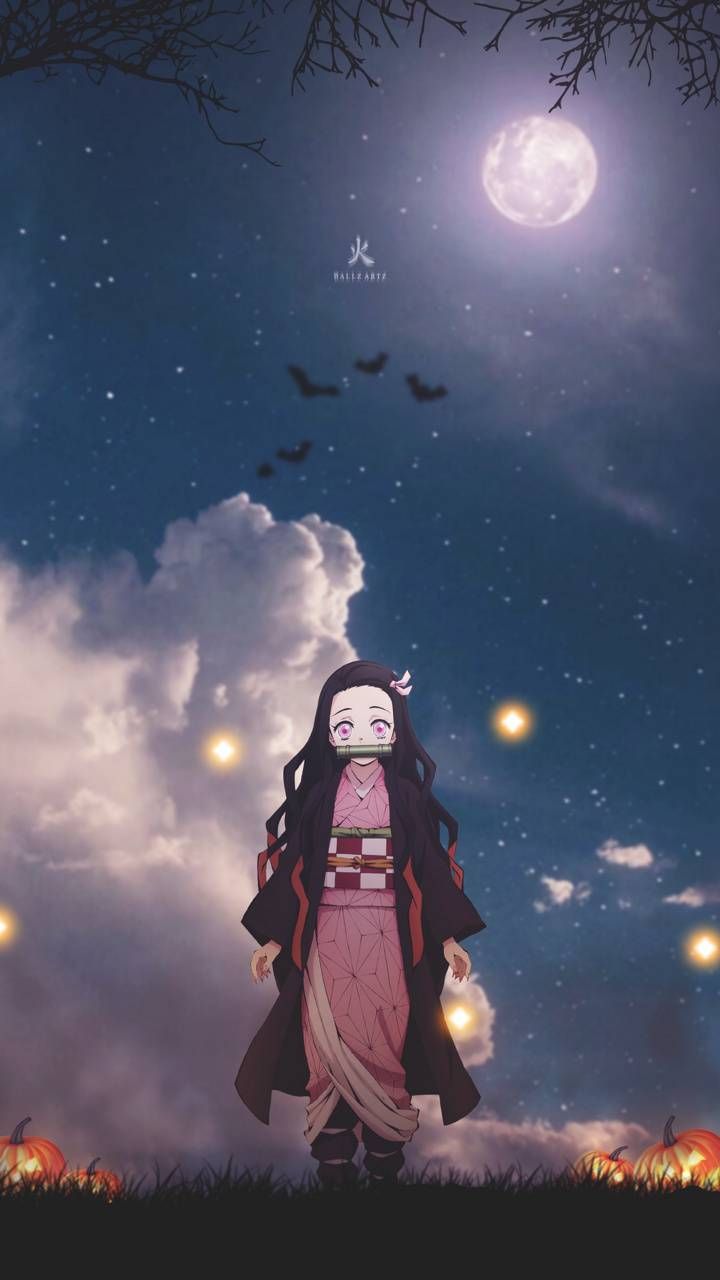 720x1280 Nezuko Halloween wallpaper