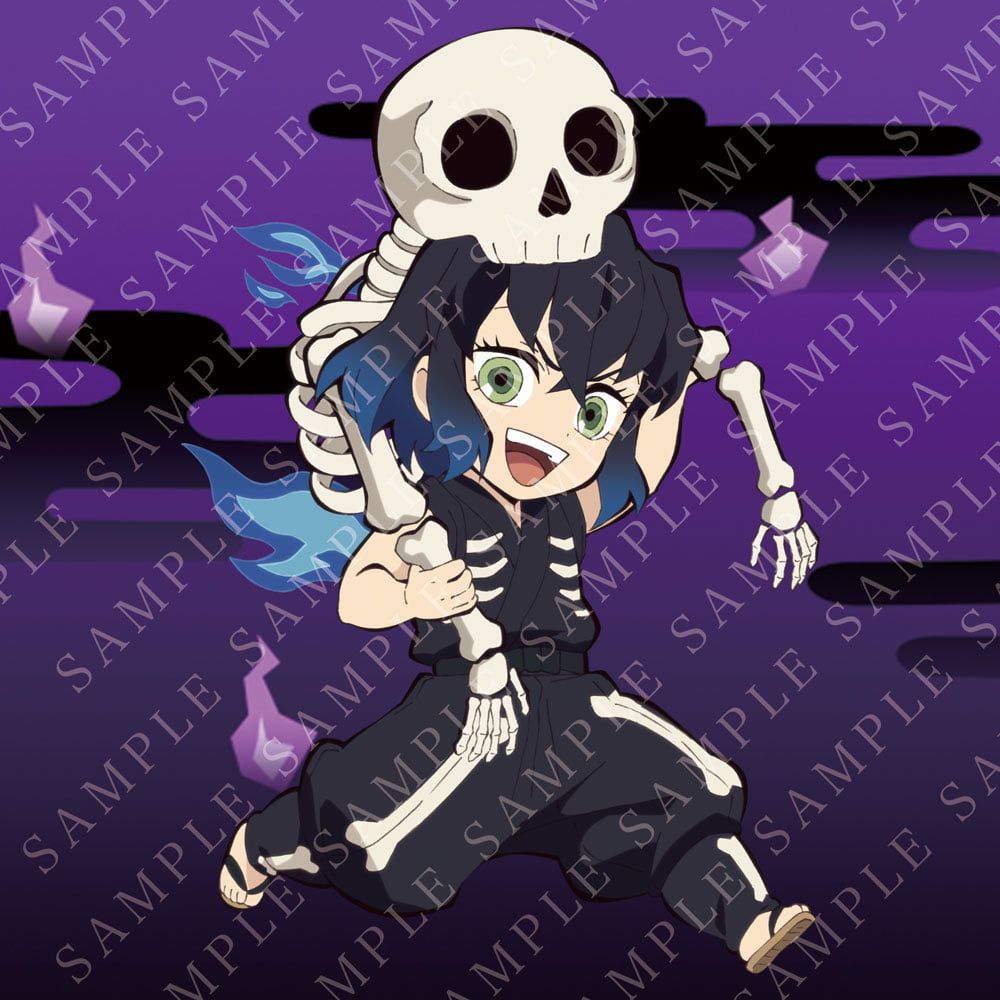 1000x1000 Demon Slayer: Kimetsu No Yaiba Happy Halloween 2020 Collaboration Cafe Character Artwork. 1 5 Tanjiro Kamado, Nezuko Kamado, Zenitsu Agatsuma, And Inosuke Hashibira. #DemonSlayer #KimetsunoYaiba