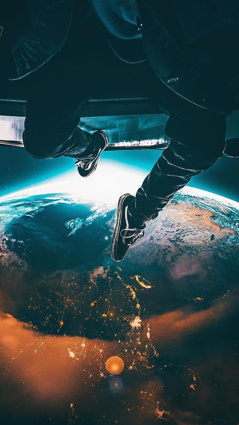 800x1420 HD above earth wallpaper