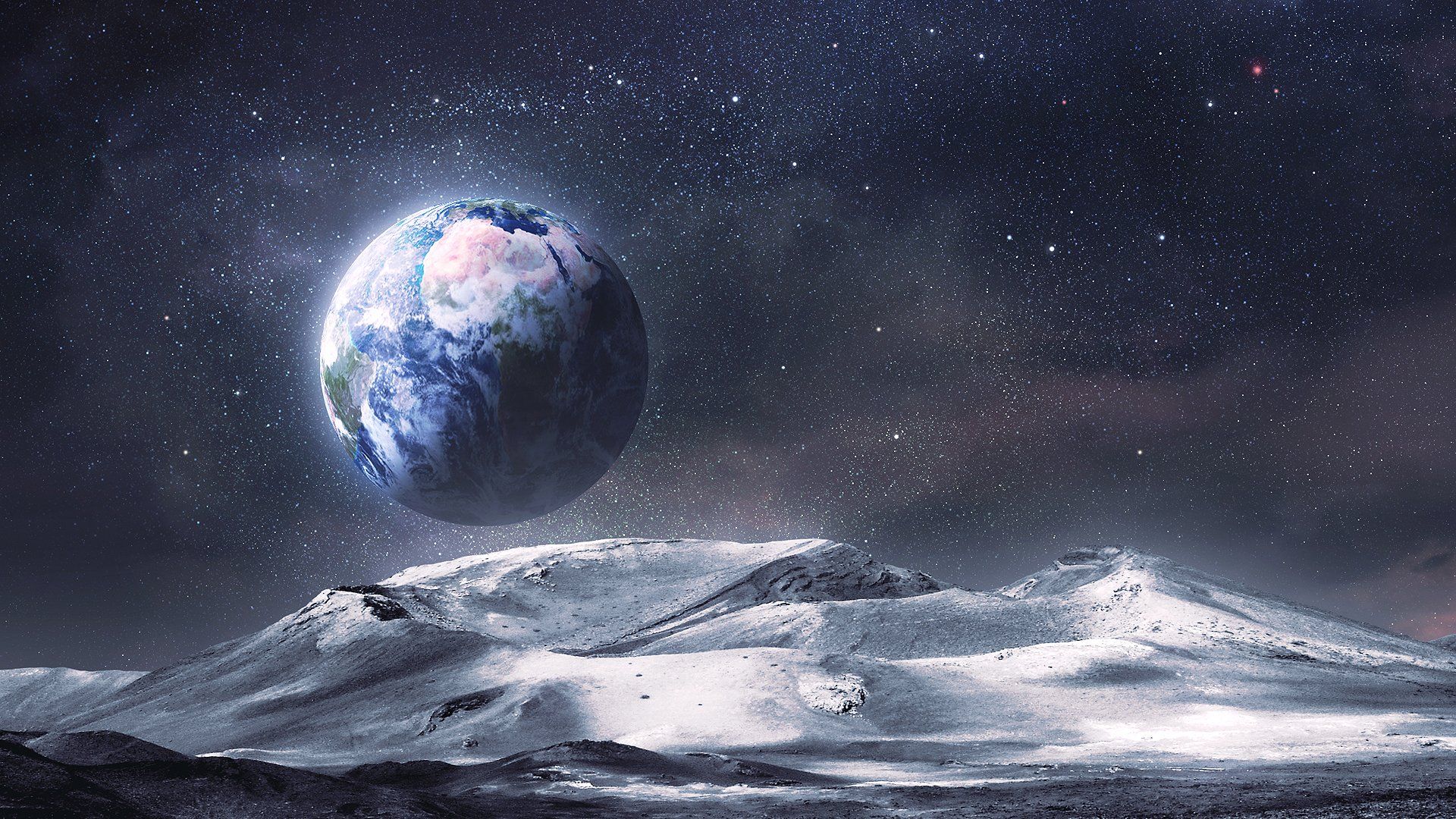 1920x1080 HD Wallpaper: Captivating Earth from Space in Nature's Embracex1080