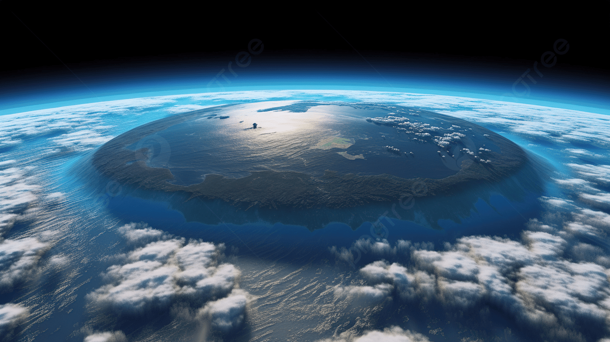 1200x673 Earth Orbited By The Clouds Above A Flat Earth, Picture Of A Flat Earth, Earth Powerpoint, Earth Background Image And Wallpaper for Free Download