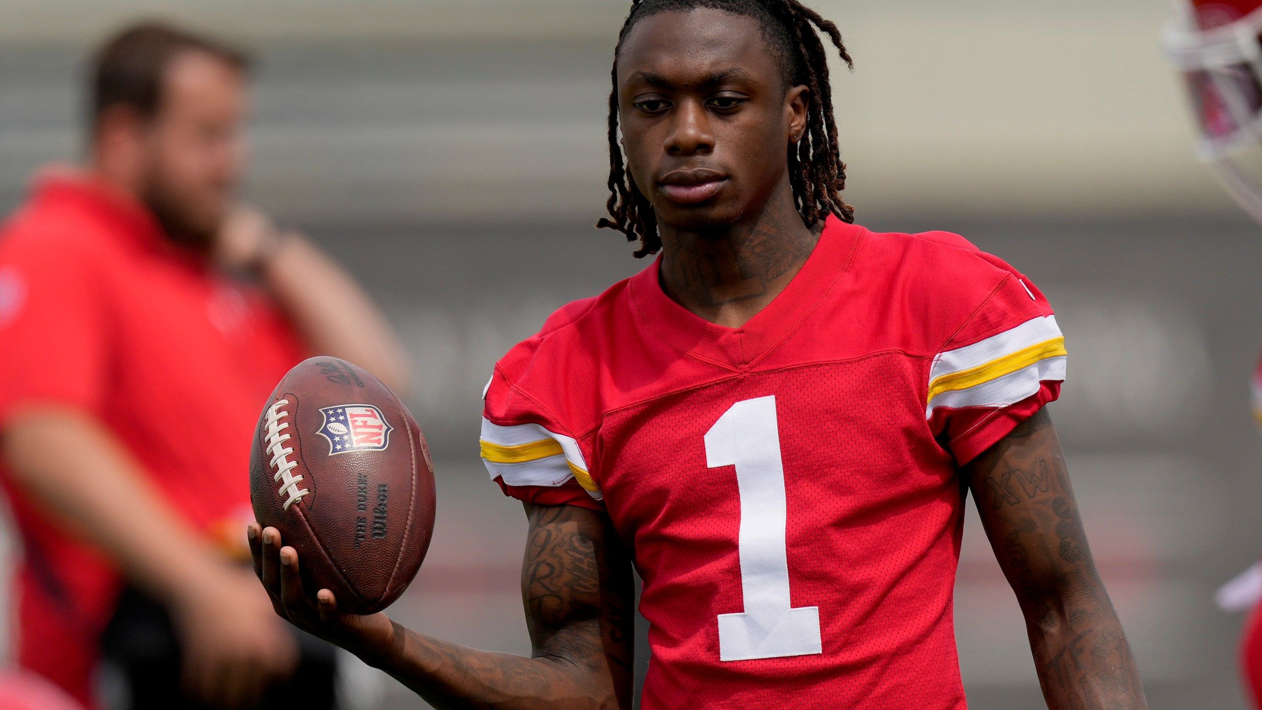 2560x1440 Chiefs WR Xavier Worthy expected to participate in training camp