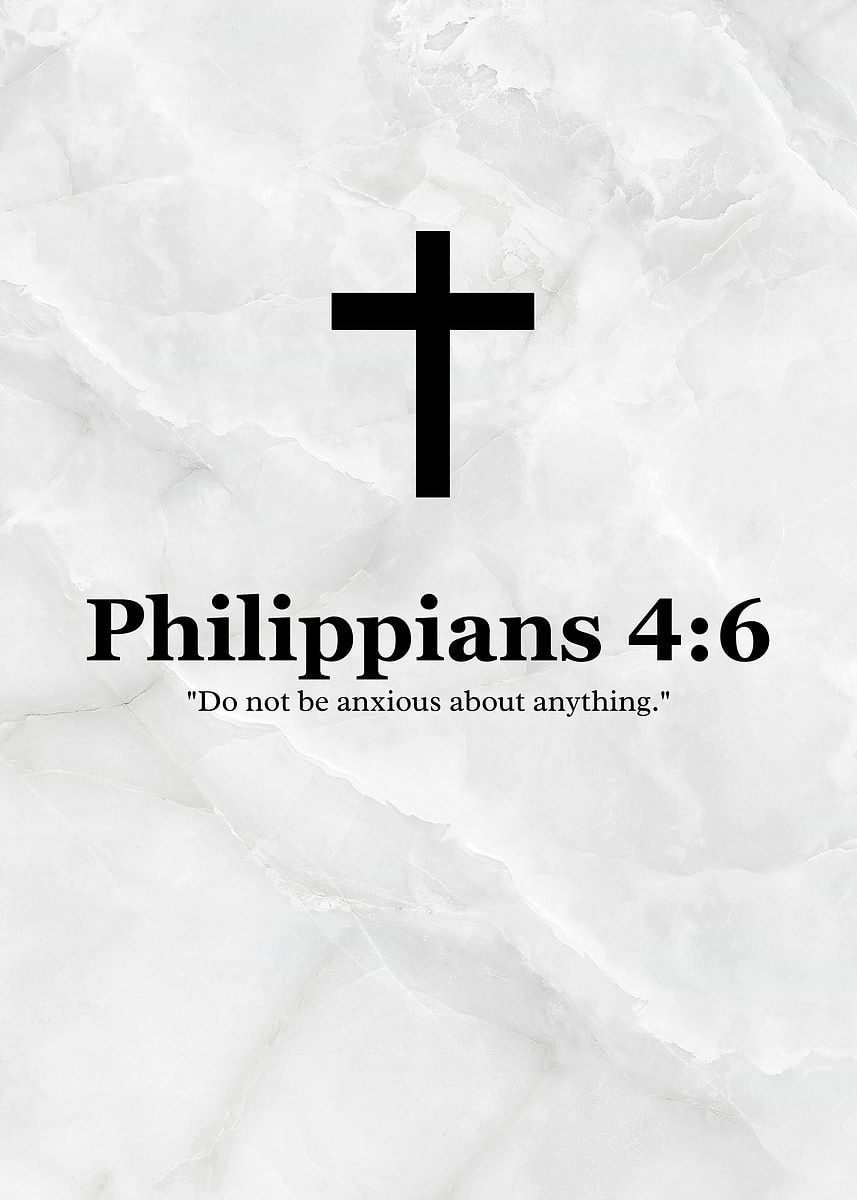 857x1200 Philippians 4:6 Bible Verse