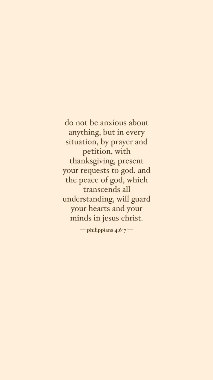 736x1308 Philippians 4:6 7 Aesthetic Wallpaper