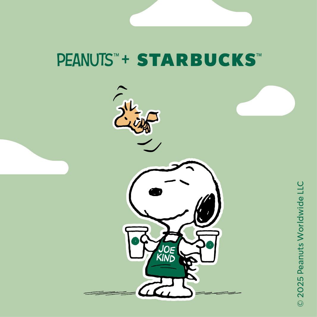 1067x1067 Peanuts™ + Starbucks™ Collaboration. Global Month of Good
