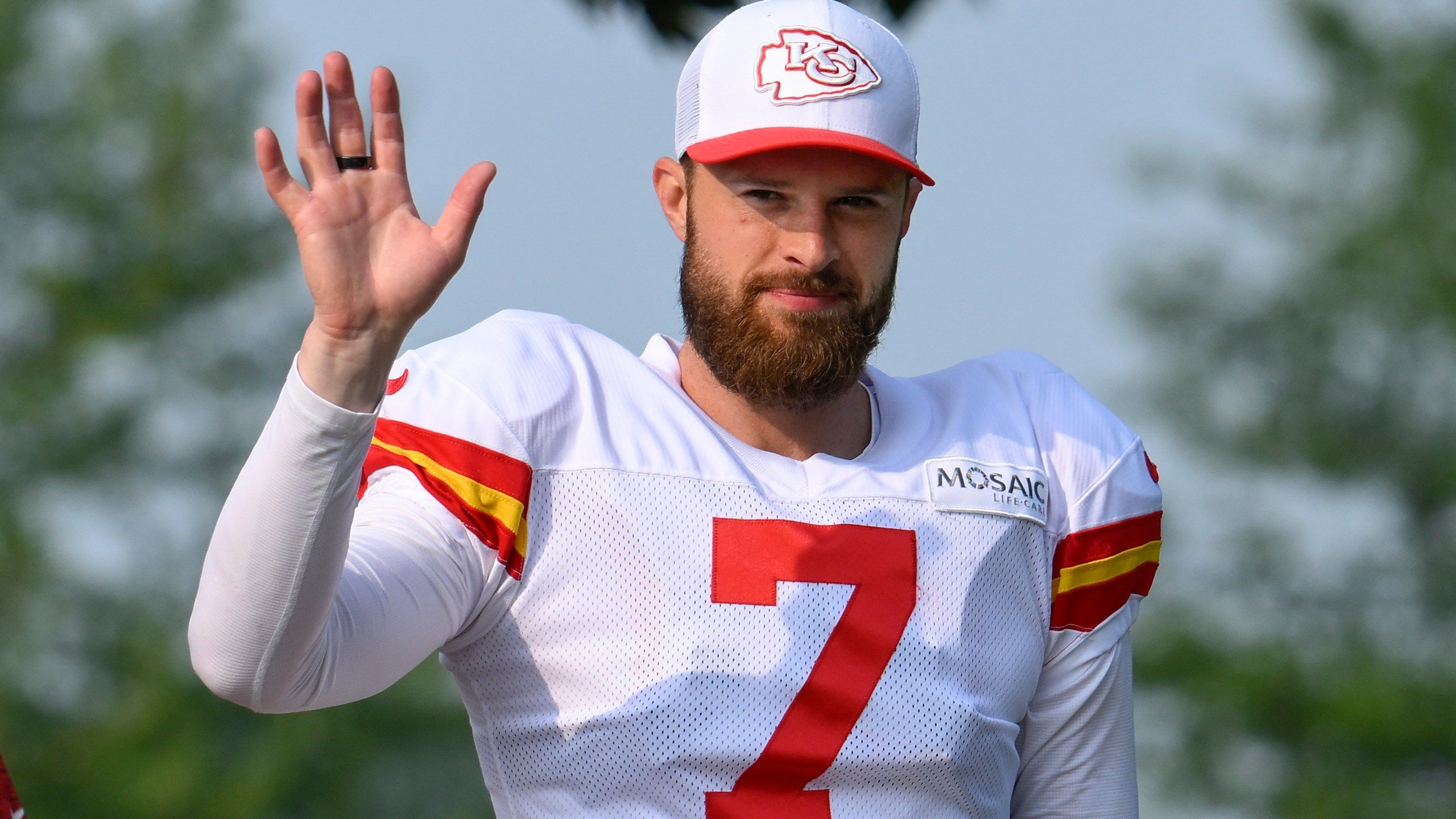 2560x1440 Chiefs kicker Harrison Butker says he stands behind comments he made during polarizing speech. KRQE News 13