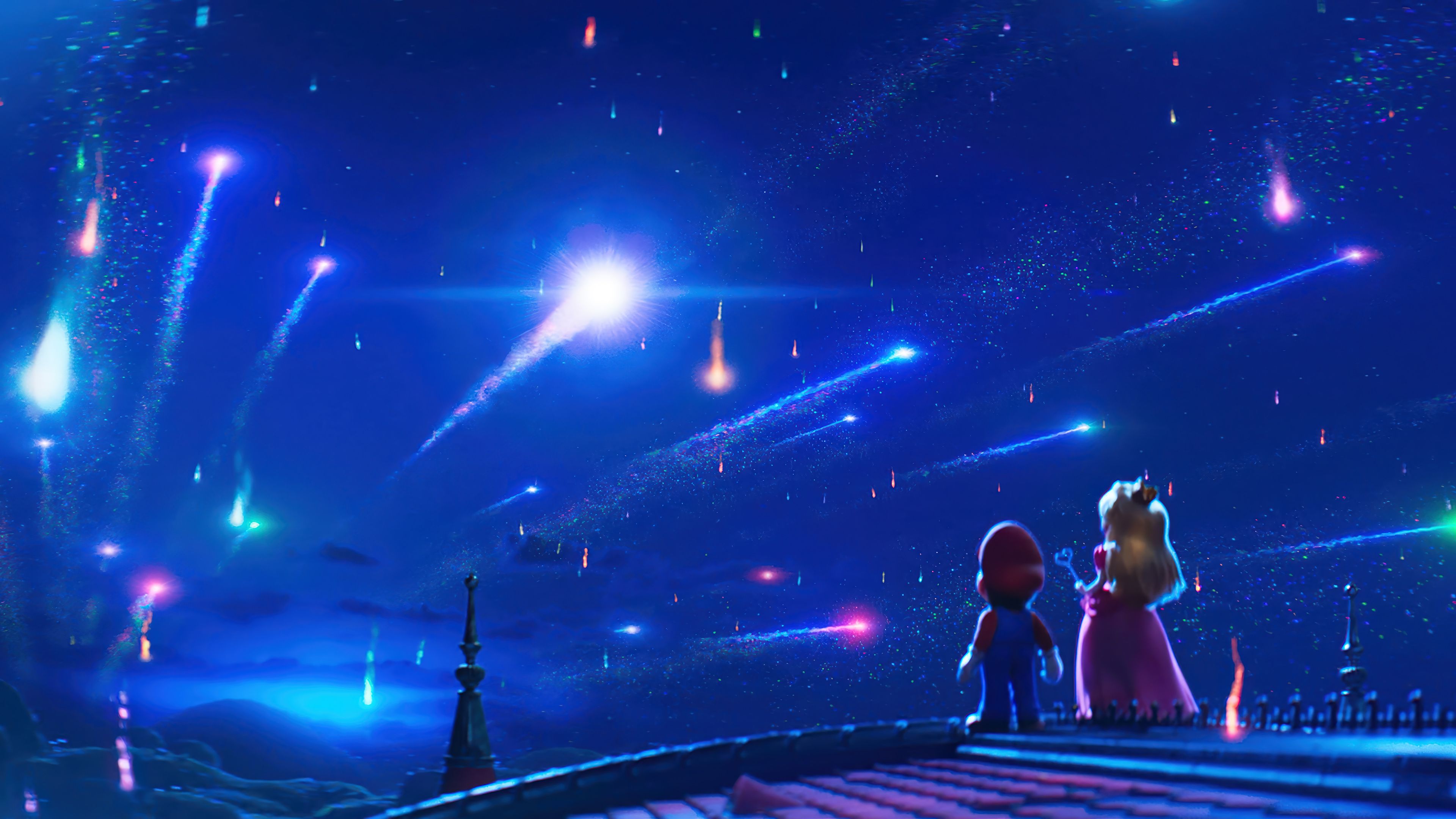 3840x2160 Super Mario Galaxy Movie Mario Princess Peach Wallpaper 4K HD PC k