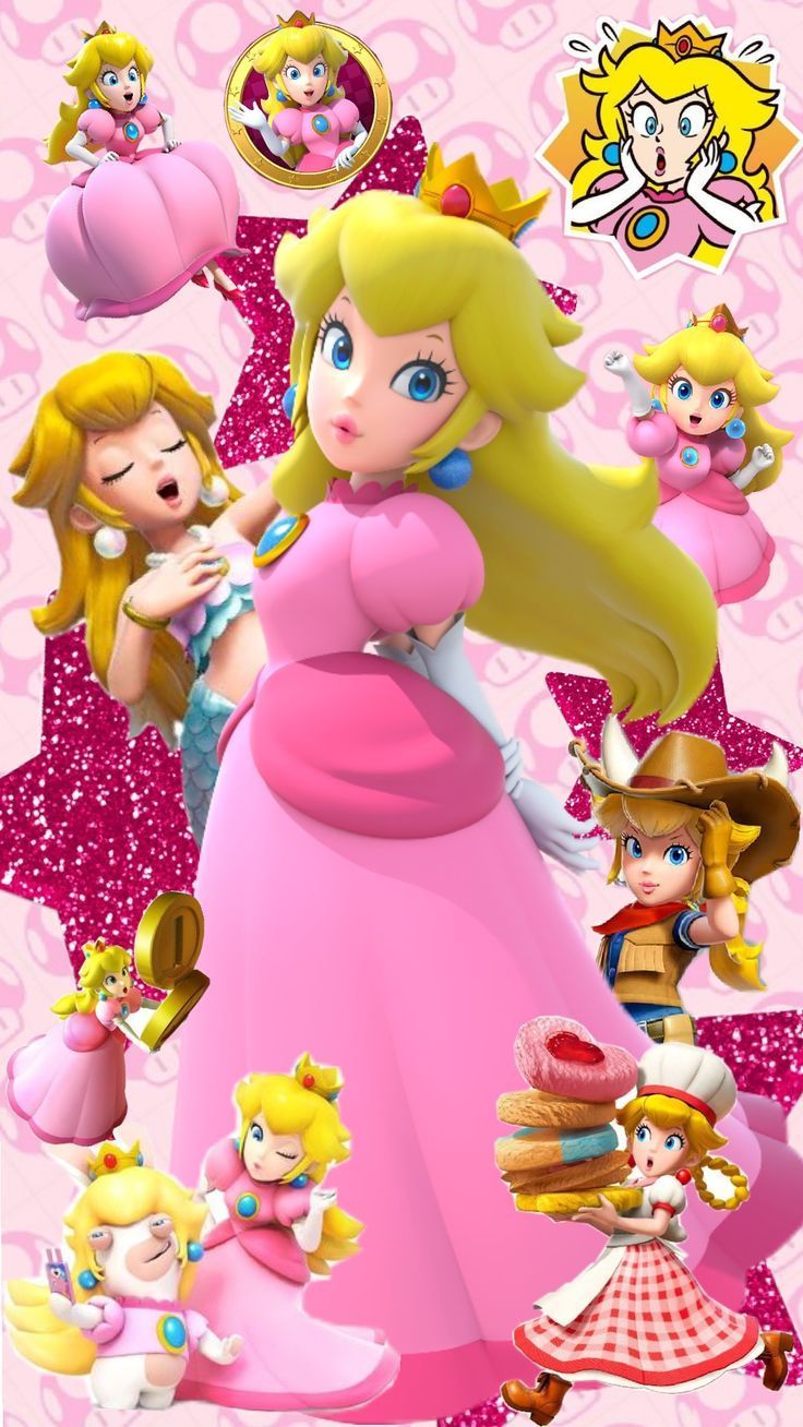 736x1308 Cute princess peach wallpaper. Super princess peach background, Peach mario background, Princesa peach y daisy