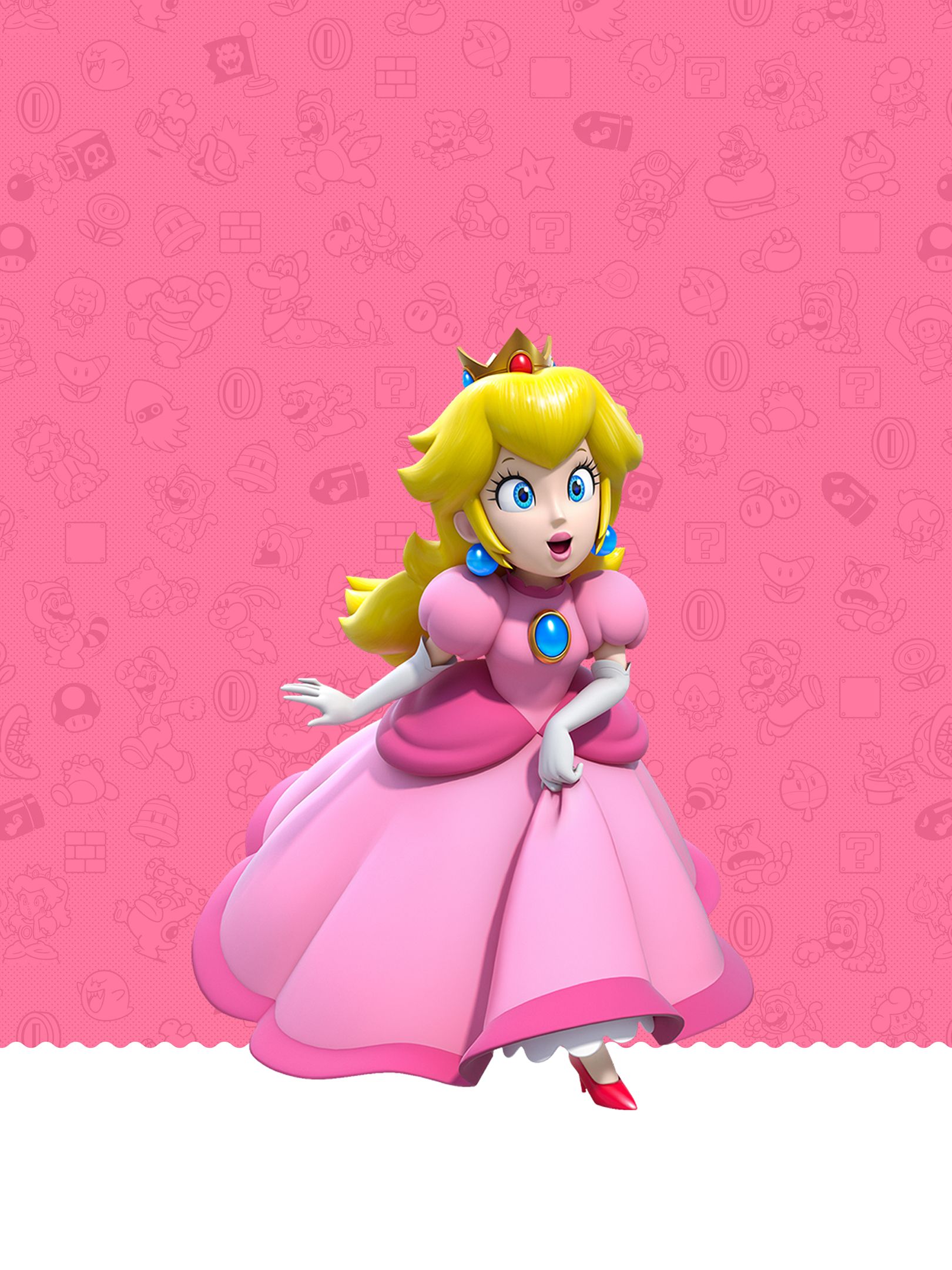 1620x2160 Super Mario 3D World Wallpaper with Monocle