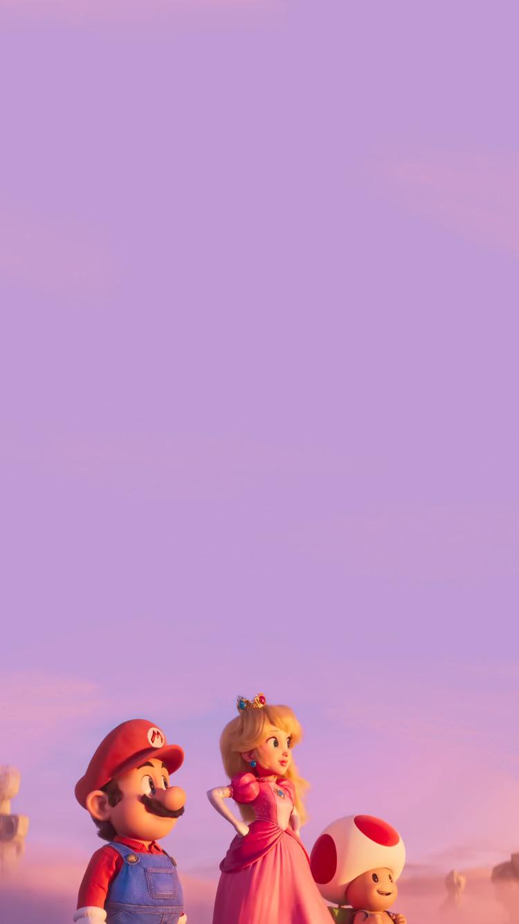 750x1334 A Mario Movie wallpaper I made the other day because I was bored. Hope u guys like it