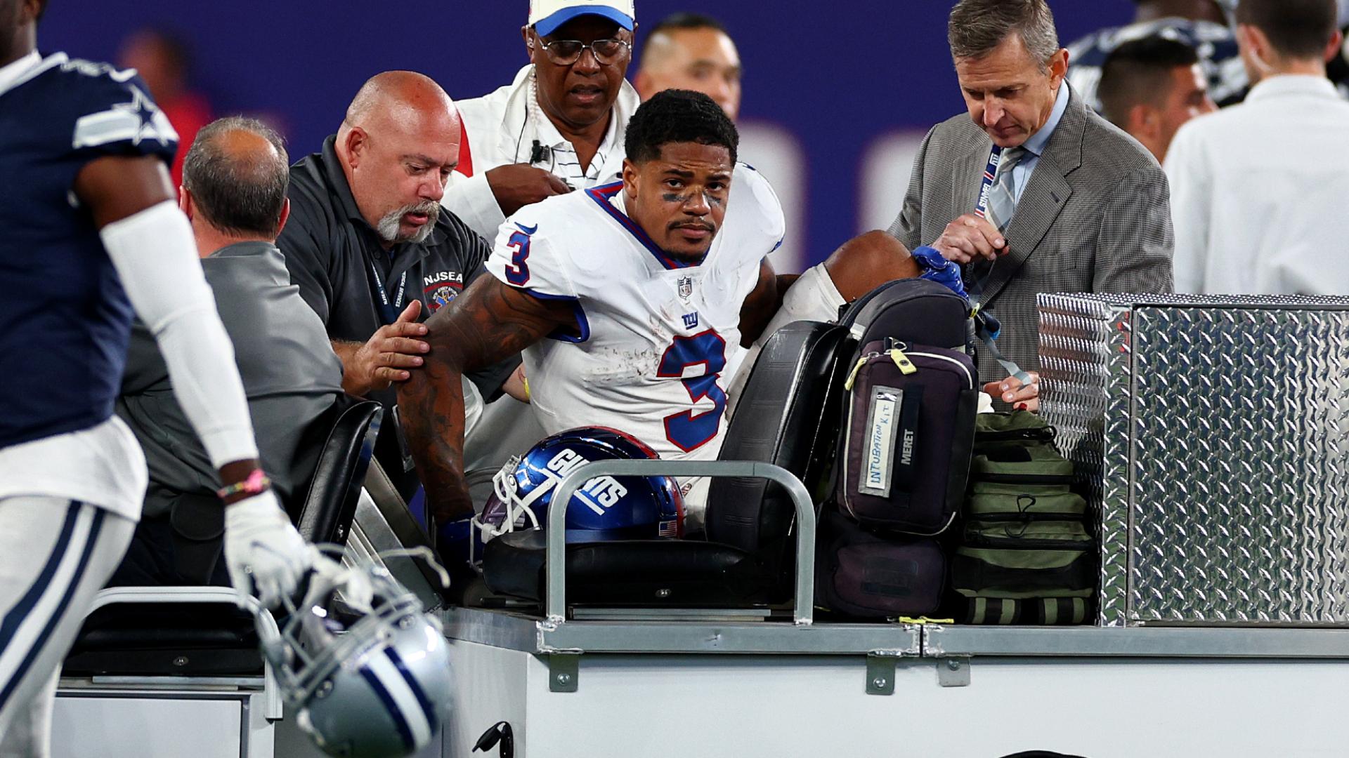 1920x1080 Sterling Shepard injury update: Giants WR tears ACL vs. Cowboys, ruled out for season