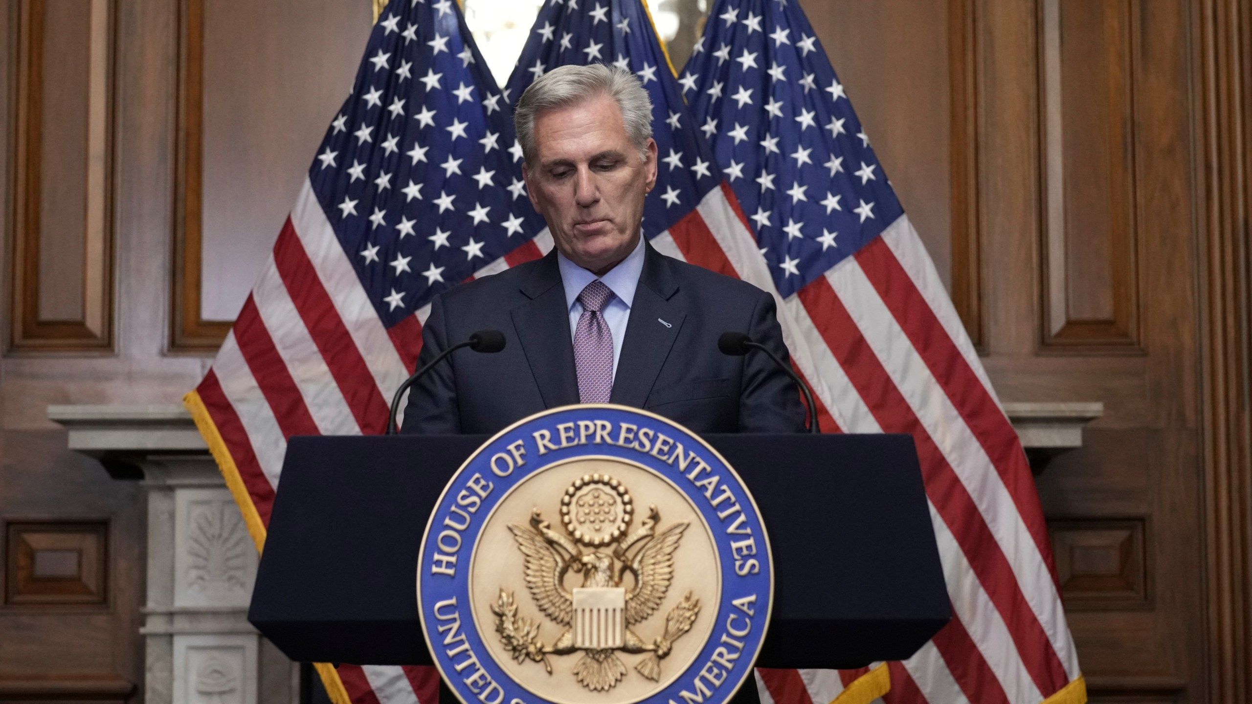 2560x1440 Kevin McCarthy was booted as House speaker two months ago. Now he's leaving Congress by year's end