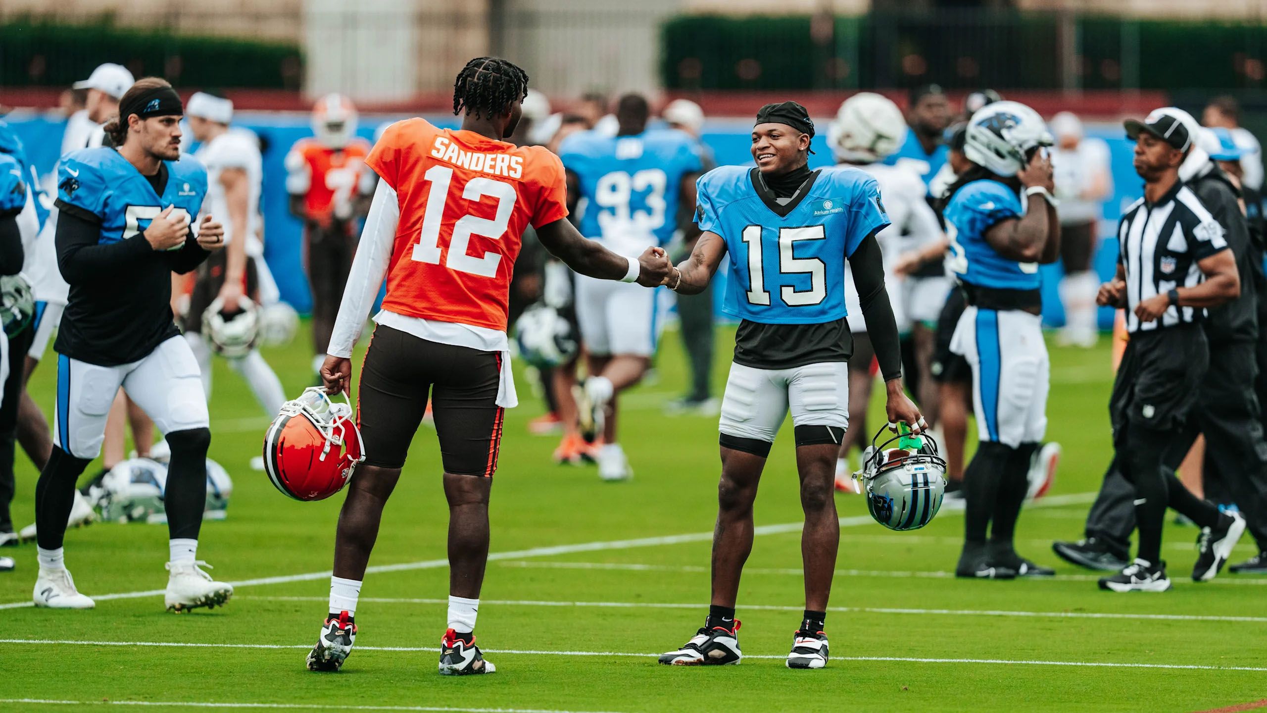 2560x1440 Brothers' Jimmy Horn Jr., Shedeur Sanders reunite Charlotte Post