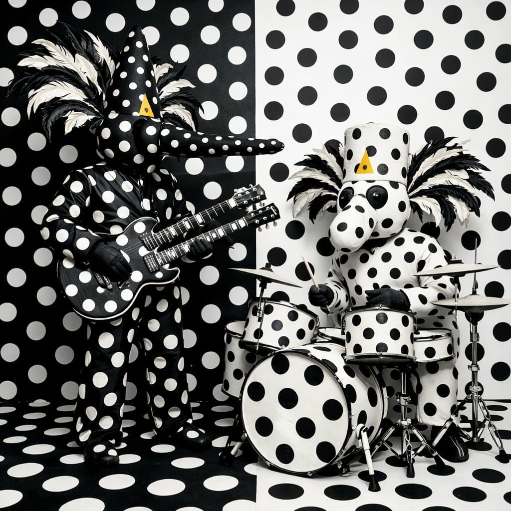 1024x1024 Angine de Poitrine Polka Dot Performance Art