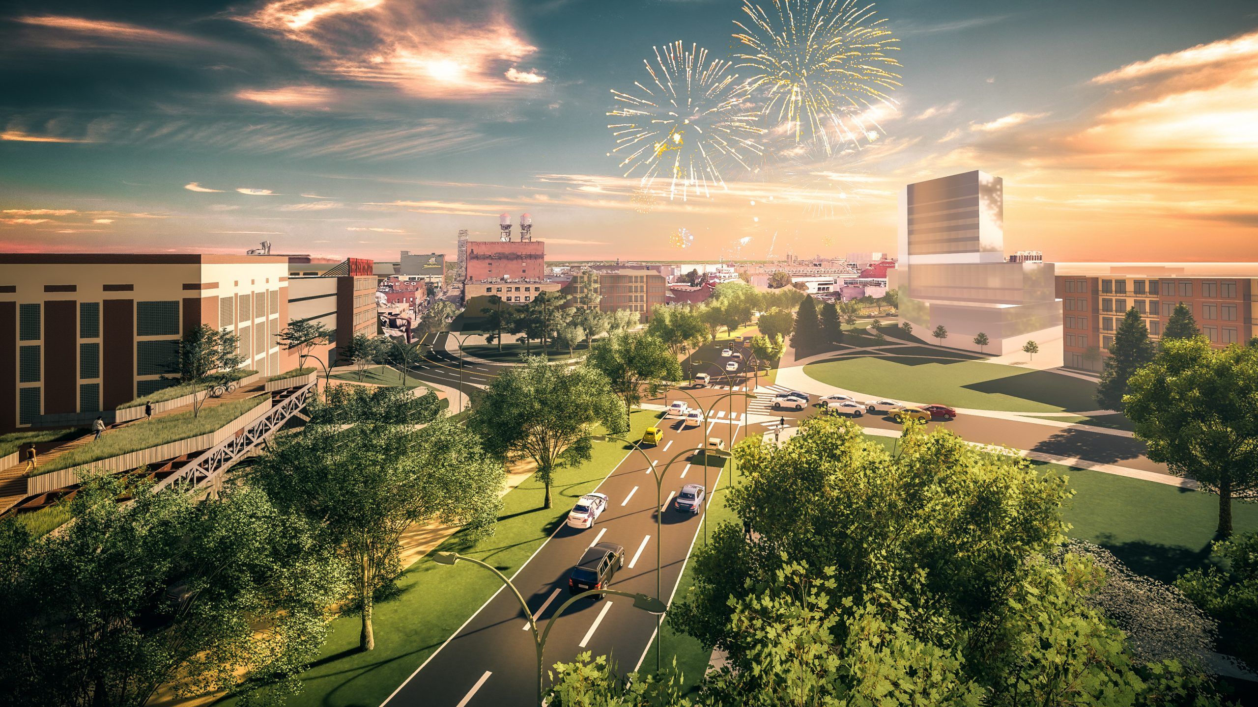 2560x1440 Stitching Together Duluth's Downtown and Waterfront