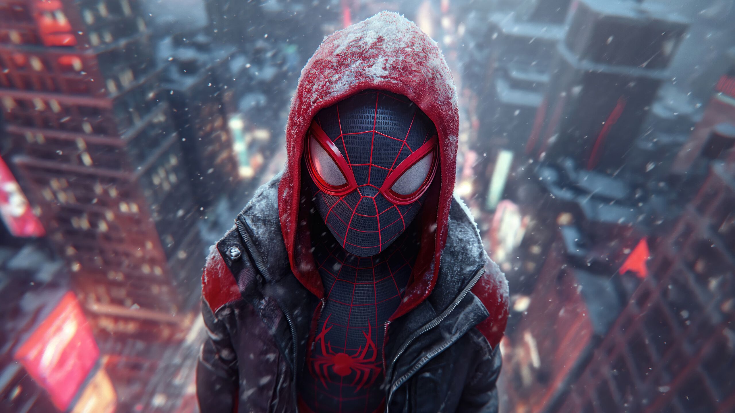2560x1440 Miles Morales Spider Man Wallpaper 4K HD PC a
