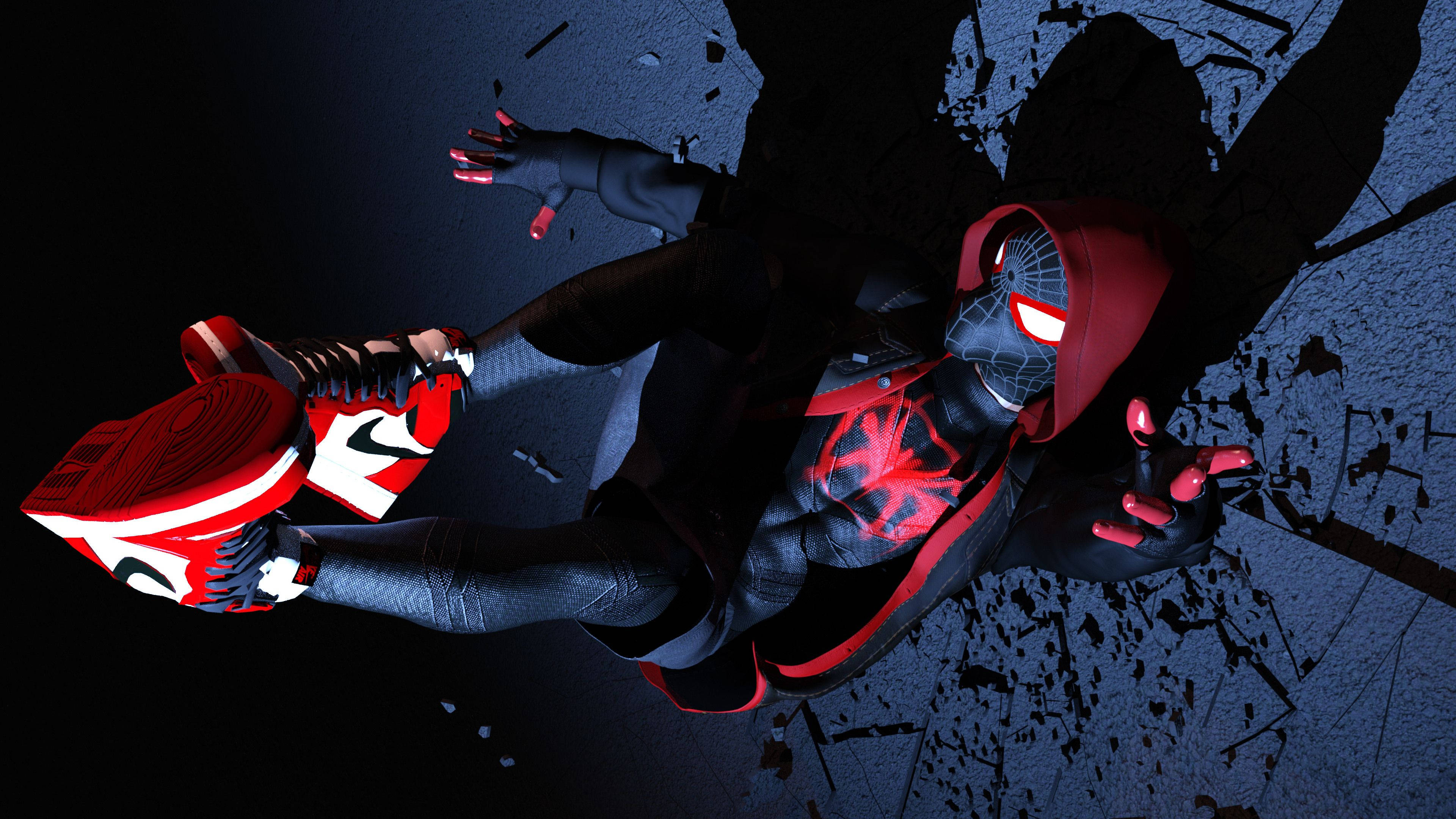 3840x2160 Download Miles Morales Ready for Action Wallpaper