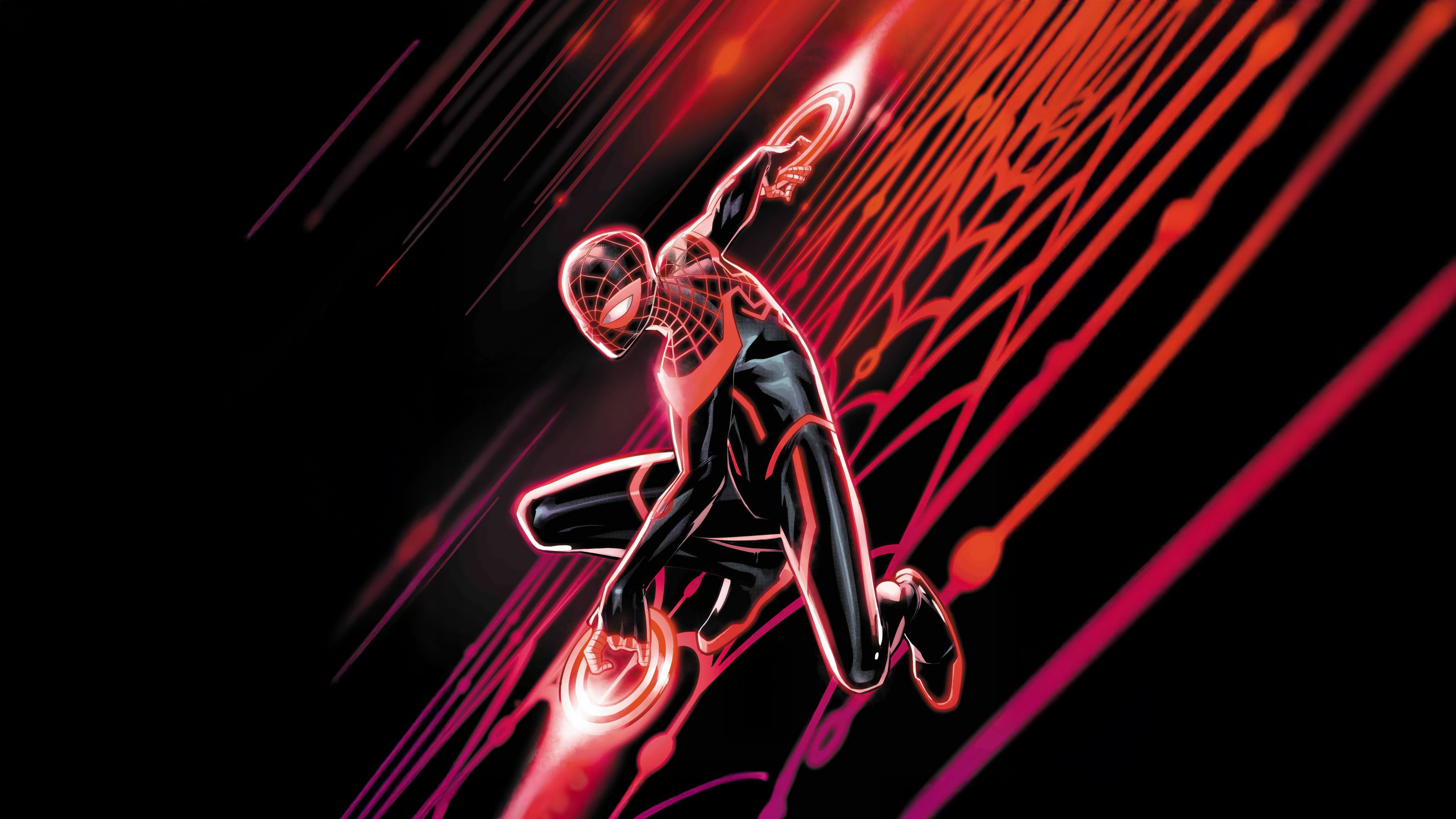 5120x2880 Miles Morales Spiderman Tron Ares Wallpaper, HD Superheroes Wallpaper, 4k Wallpaper, Image, Background, Photos and Picture