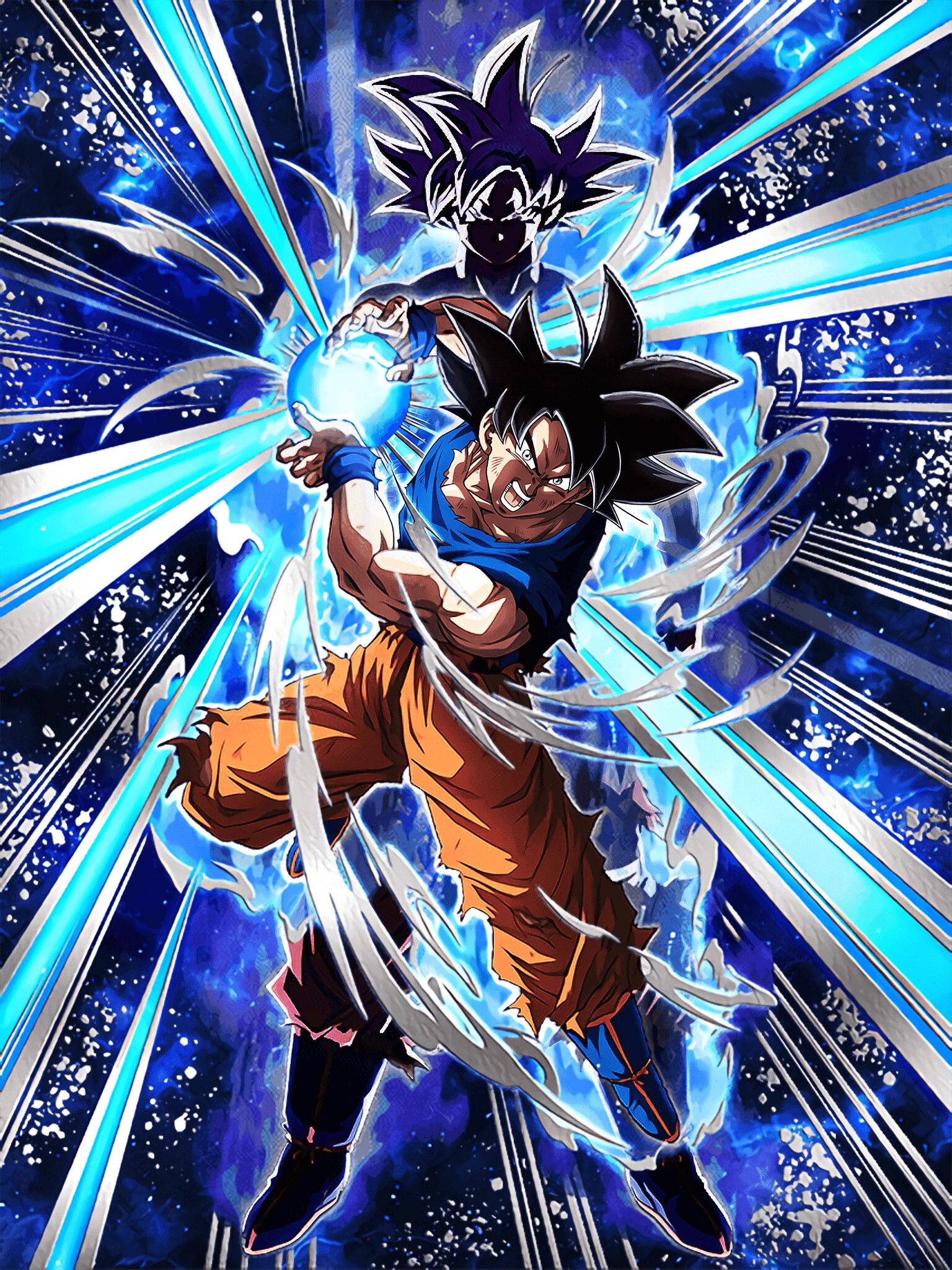 1536x2048 Goku Kamehameha Wallpaper
