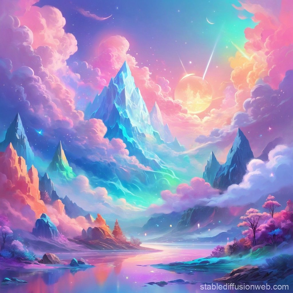 1024x1024 Pastel Neon Color Scheme. Stable Diffusion Online