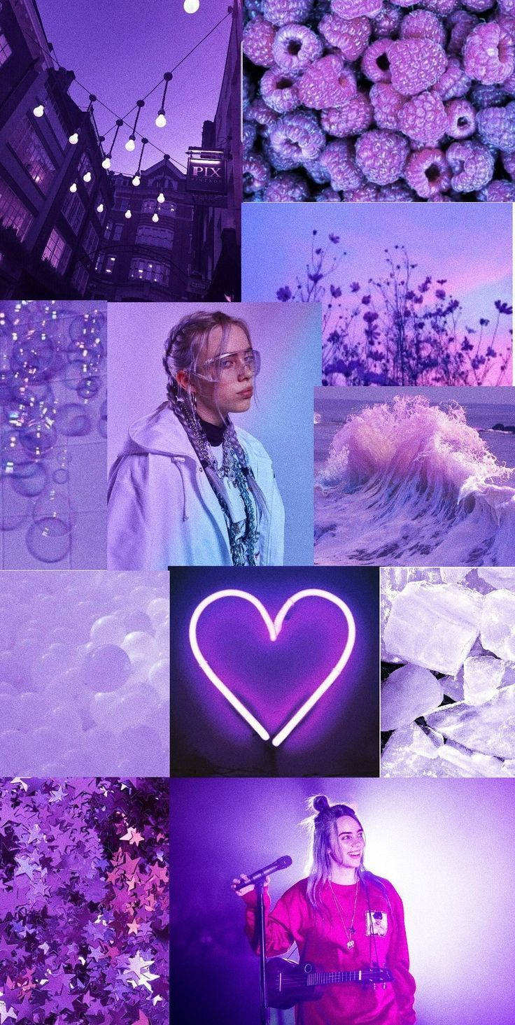 736x1465 Download Neon and Light Pastel Purple Tumblr Wallpaper