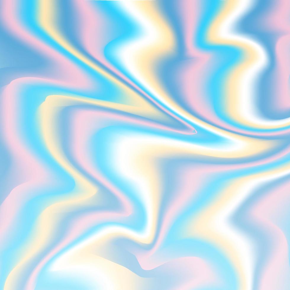 980x980 Holographic abstract background in pastel neon color