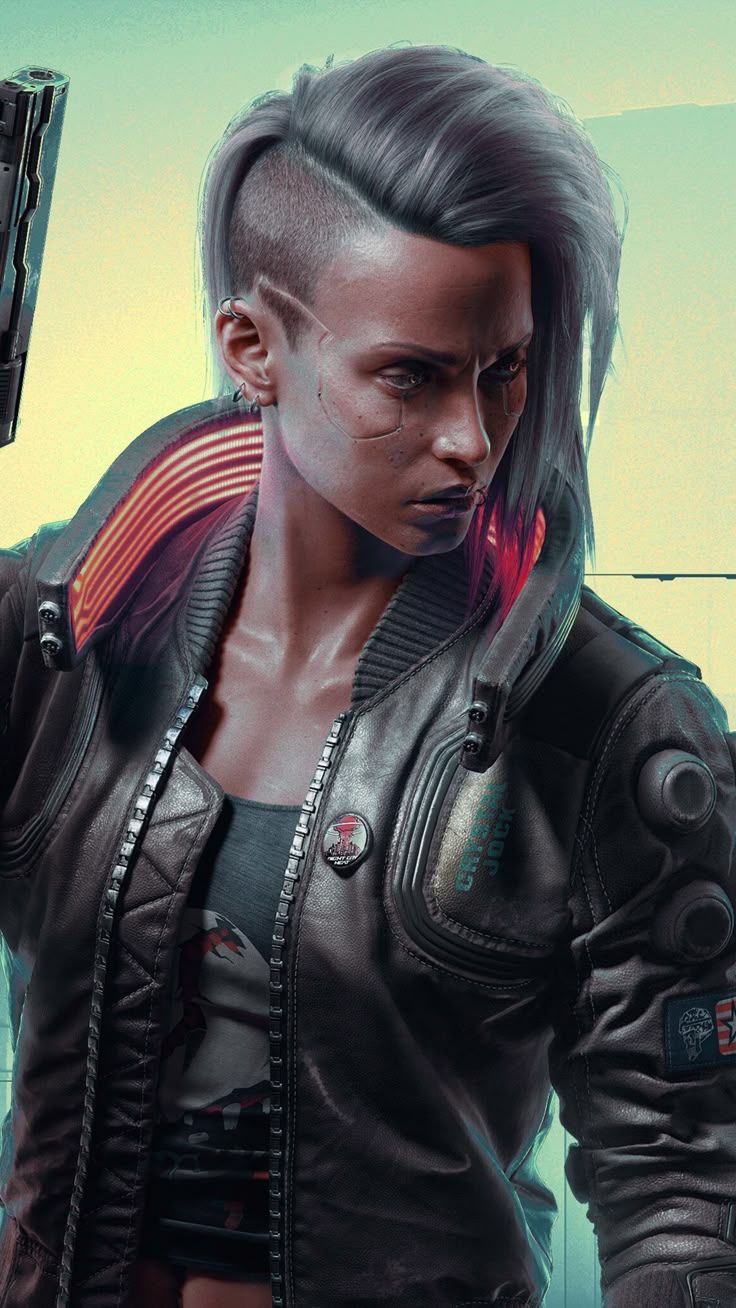 736x1308 Cyberpunk 2077 Female V 4K Ultra HD Mobile Wallpaper for iPhone & Android