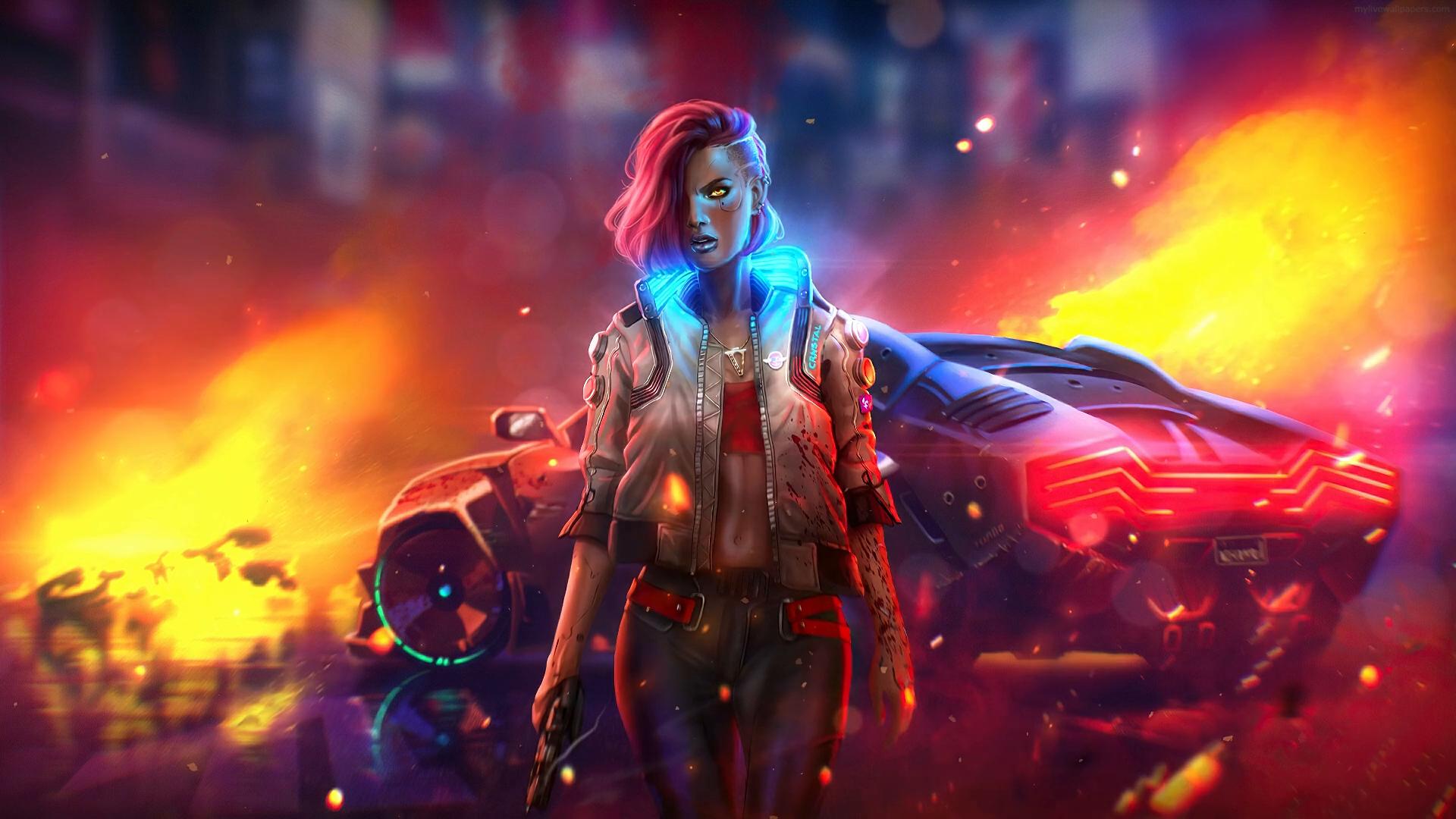 1920x1080 V From CYBERPUNK 2077 Live Wallpaper