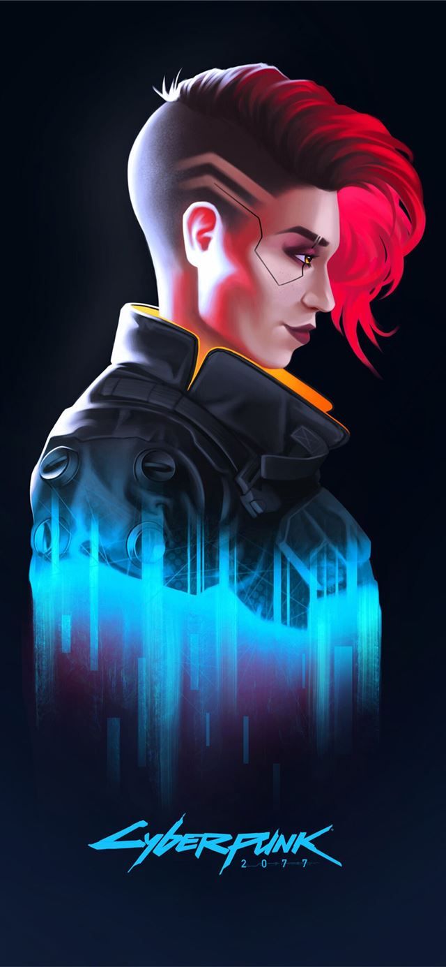 640x1385 v in cyberpunk 2077 iPhone X Wallpaper Free Download