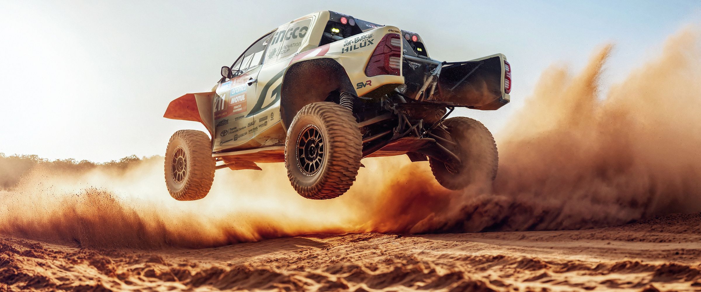 2400x1000 SA Safari Rally 2025 With Toyota Gazoo Racing. Toyota Connect. Toyota South Africa Connect